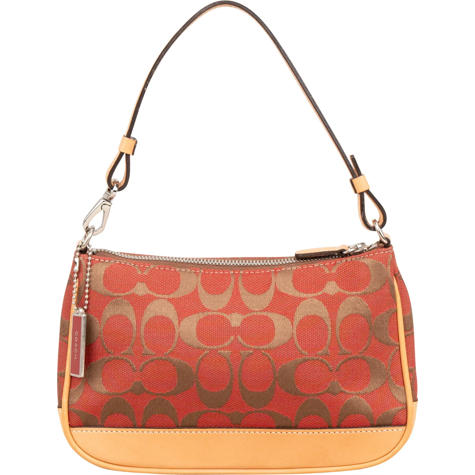 Coach Signature Monogram Pochette Handbag