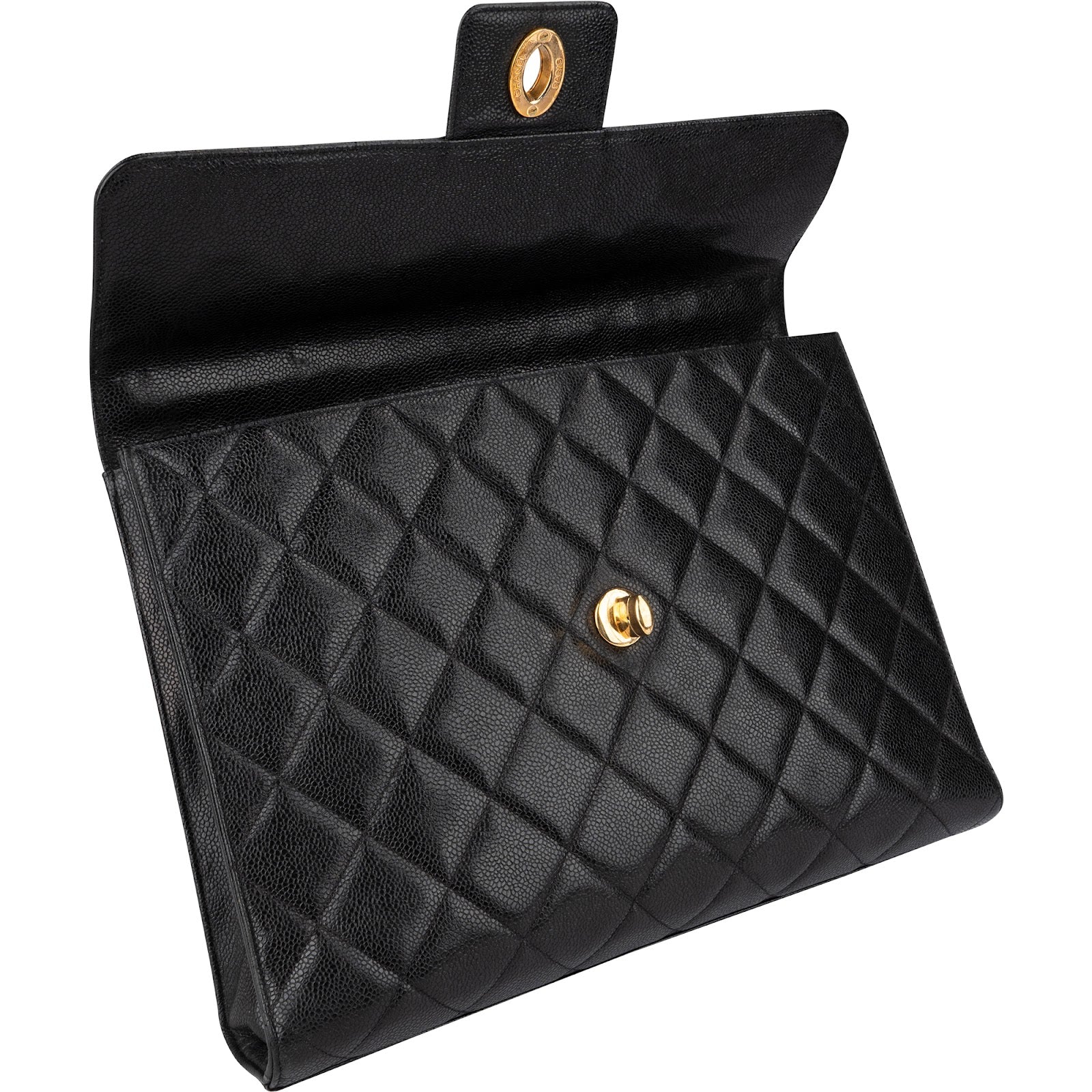 Chanel - Quilted Caviar Leather 24K Briefcase