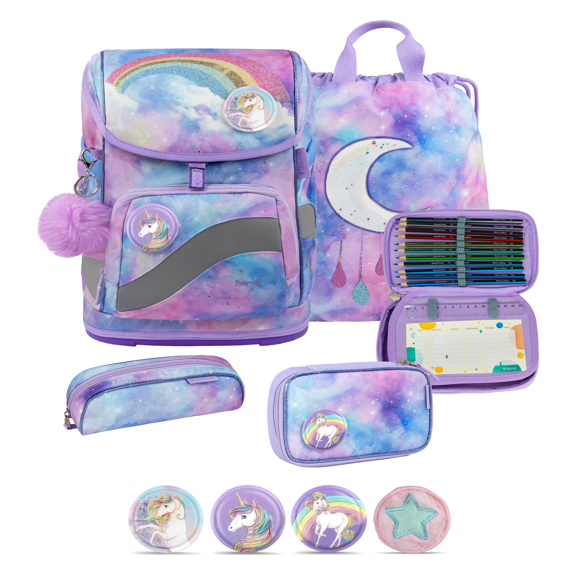 Smarty Plus Schulranzenset 5-teilig - Moonlight