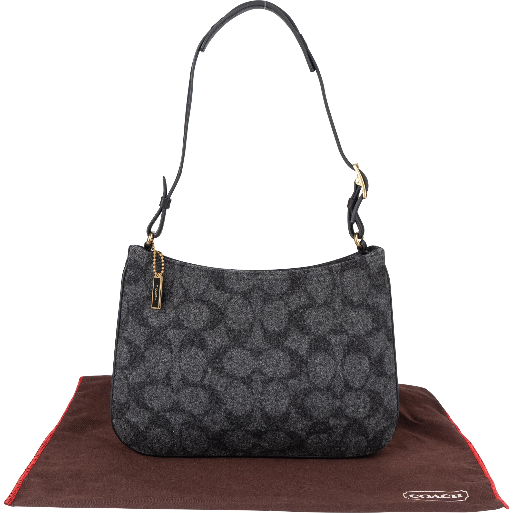 Coach Wool Monogram Penelope Shoulder Bag