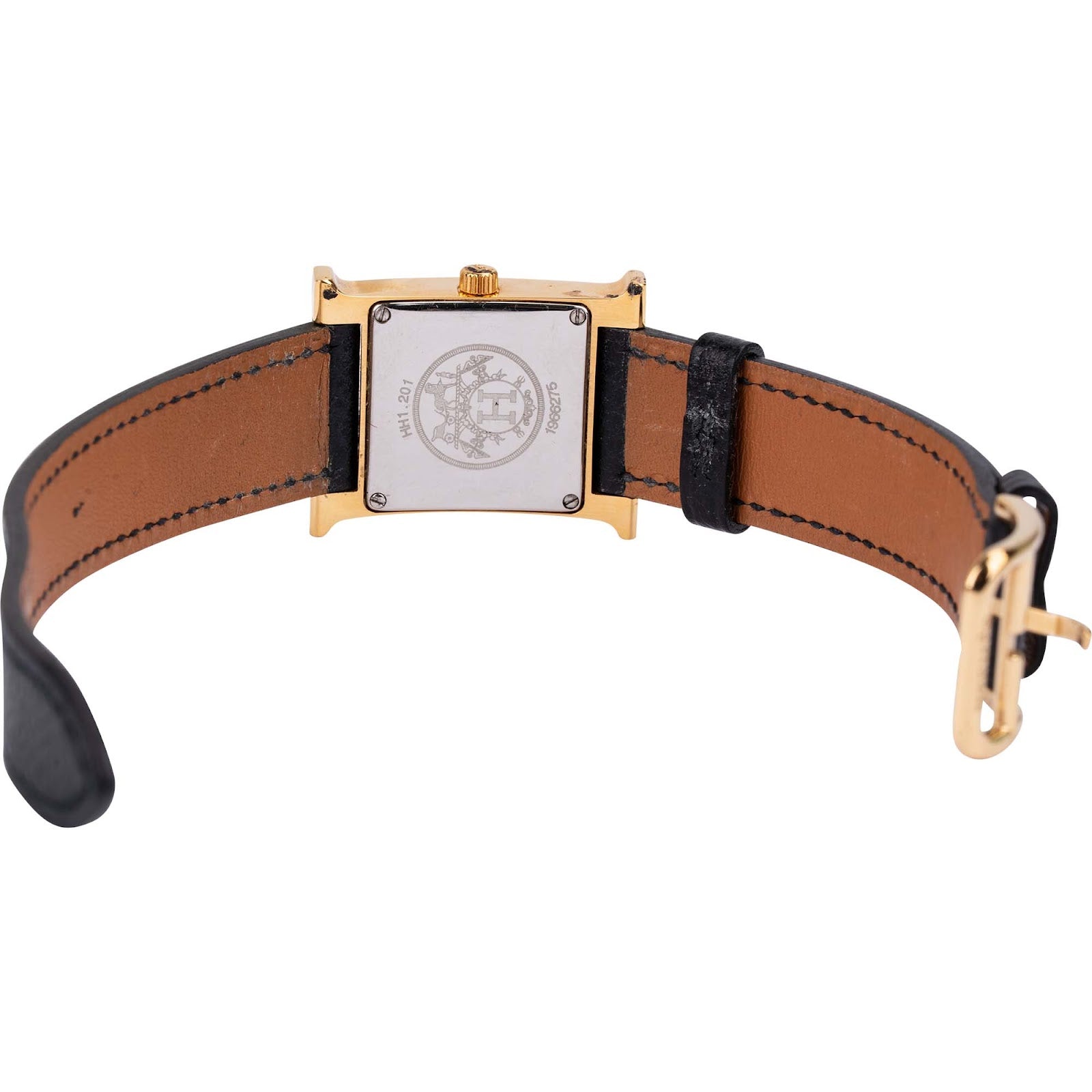 Hermès Gold Tone Heure H HH1.201 Damenuhr