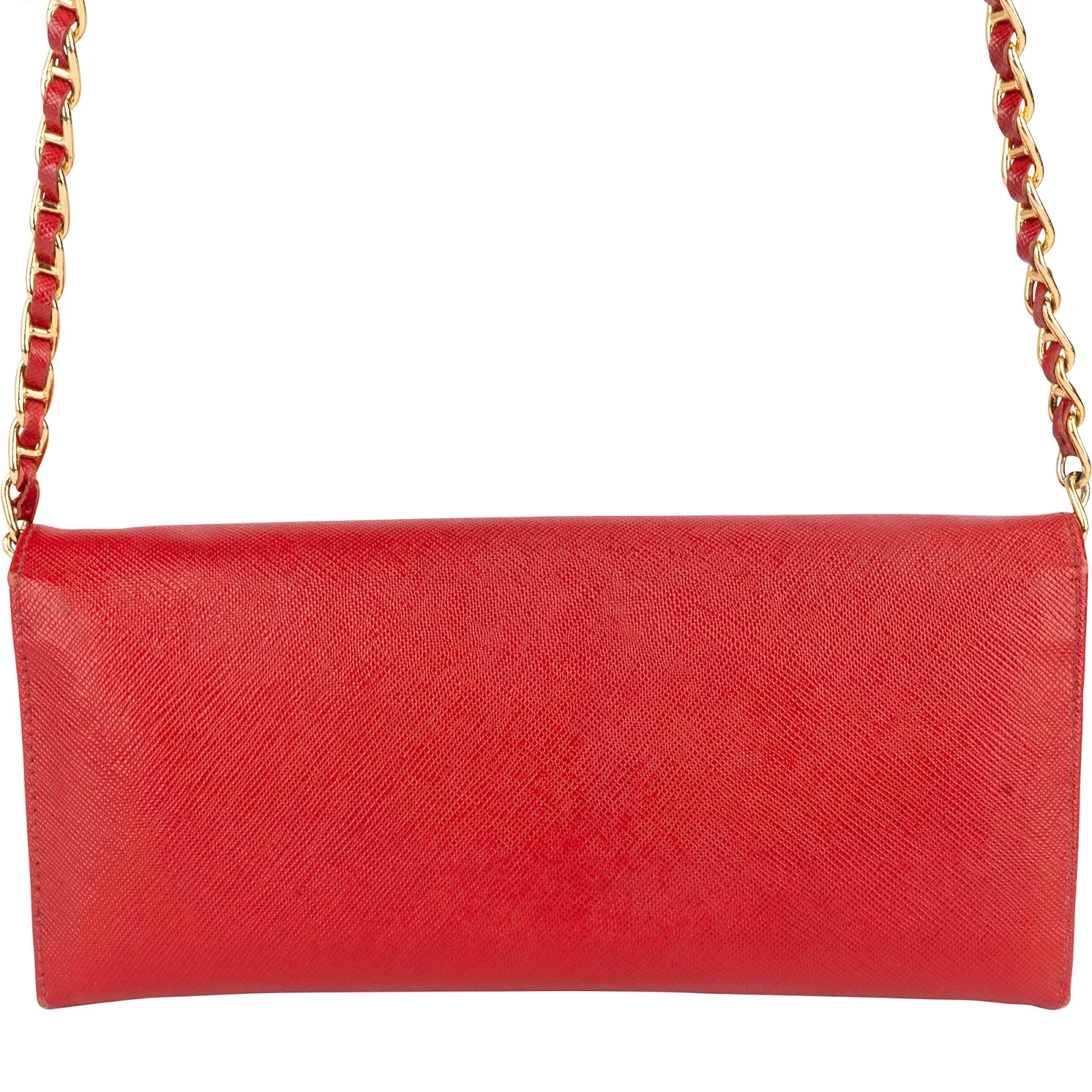 Prada Saffiano Leather Wallet On Chain Crossbody Bag
