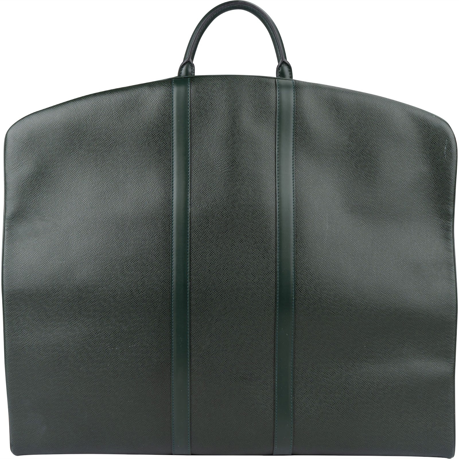 Louis Vuitton Green Taiga Leather Garment Bag Kleidersack