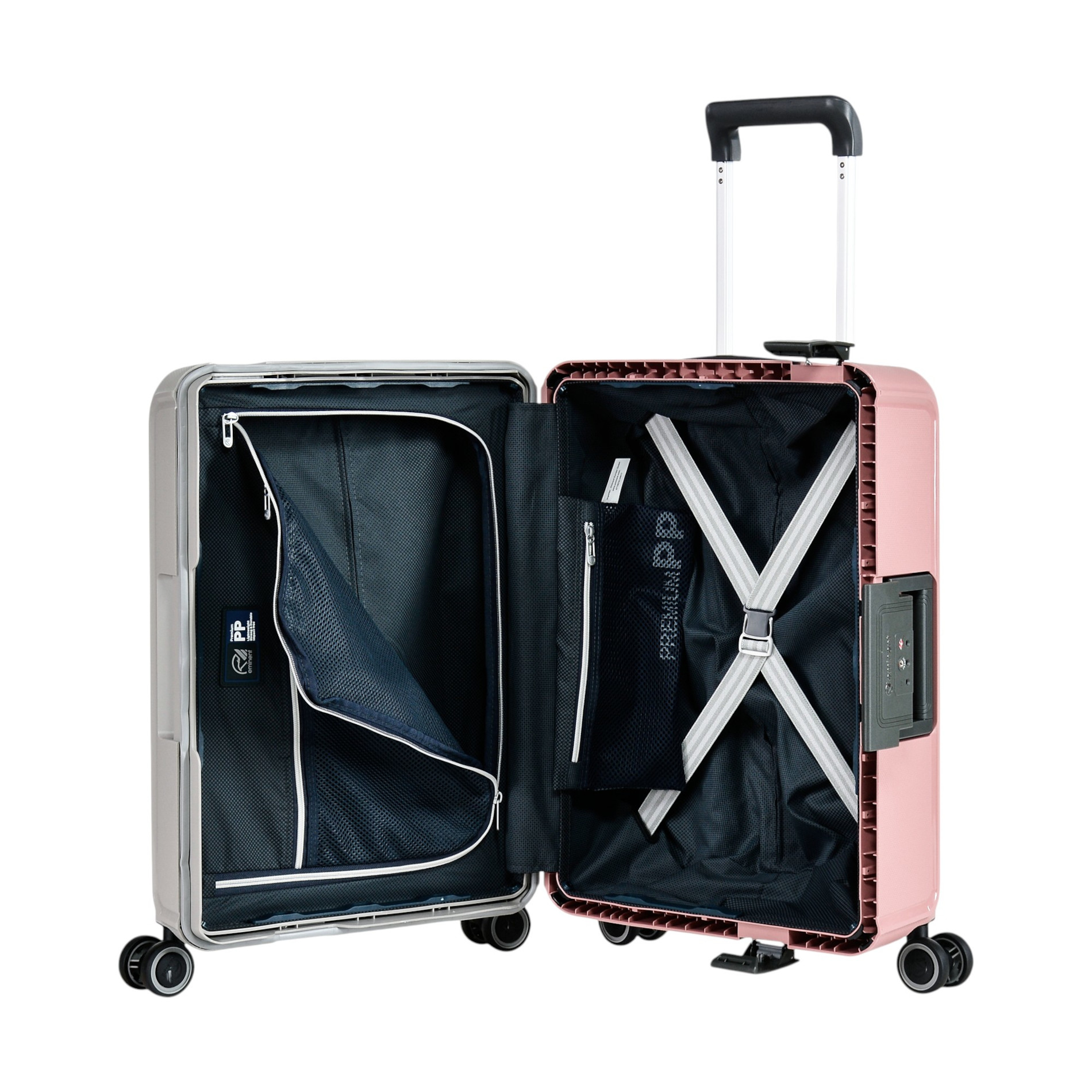 VERTICA Handgepäck Special Edition (55cm) - grau/rosa