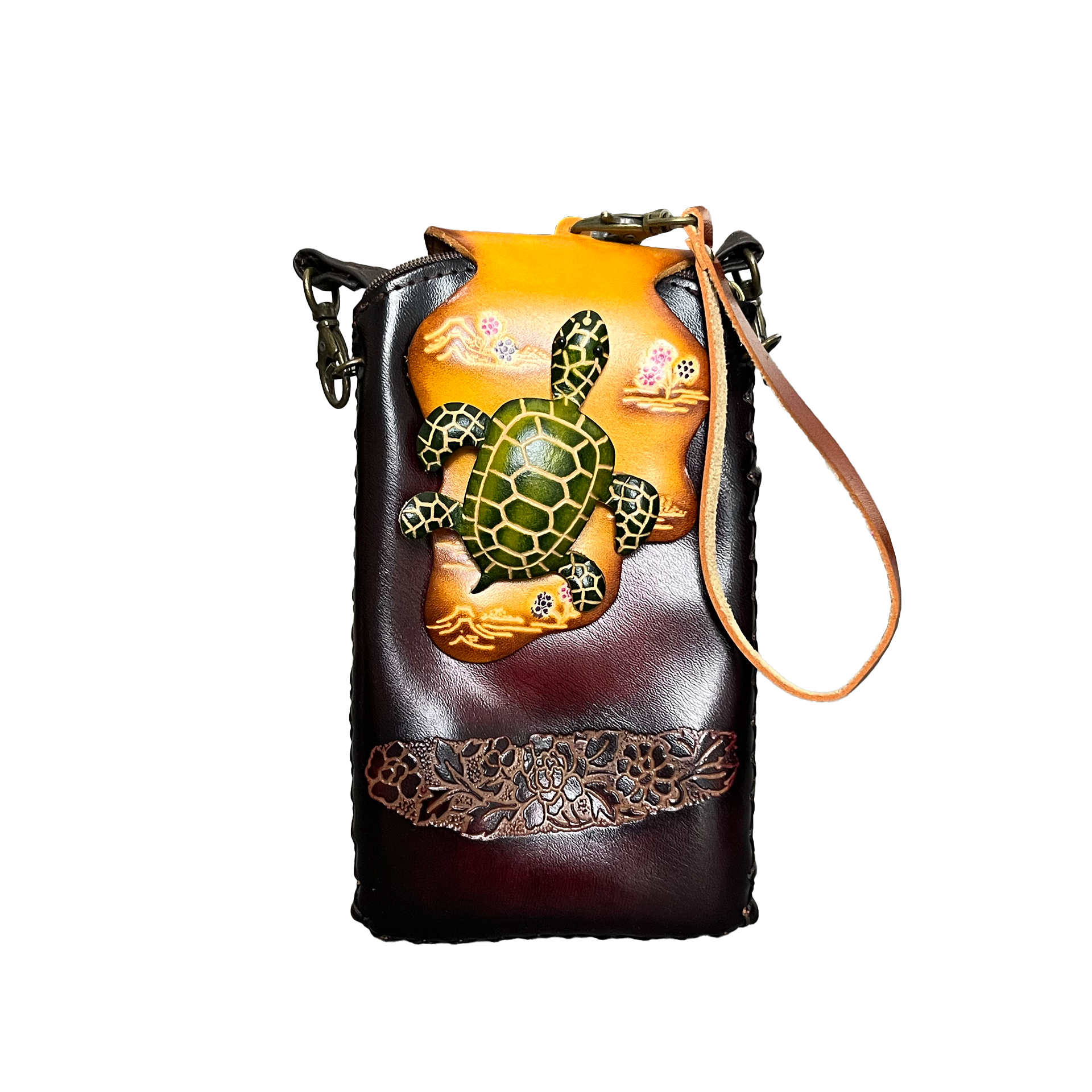 Handyhülle Leder Meeresschildkröte