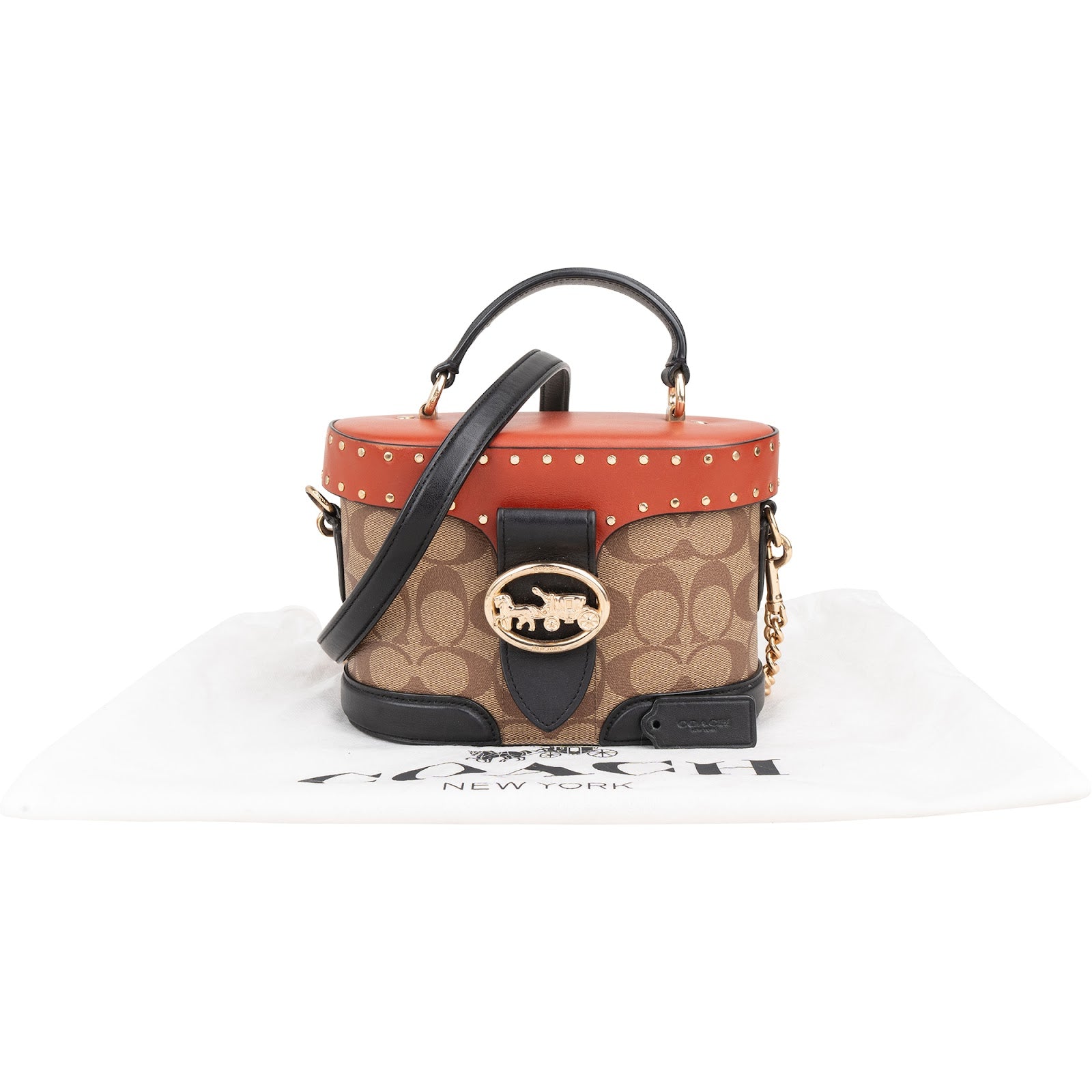 Coach - Georgie Gem Vanity Case Crossbody-tas met klinknagels