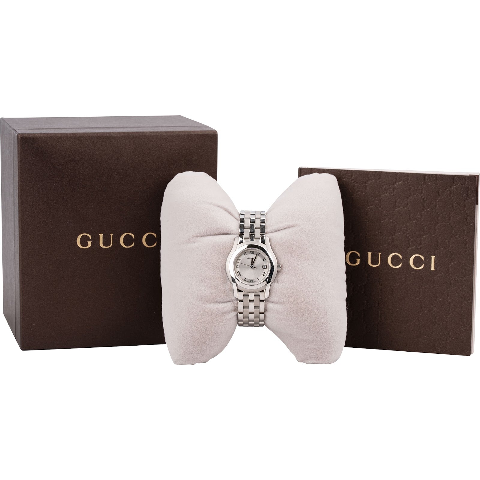 Gucci Silver Tone 5500L Damenuhr