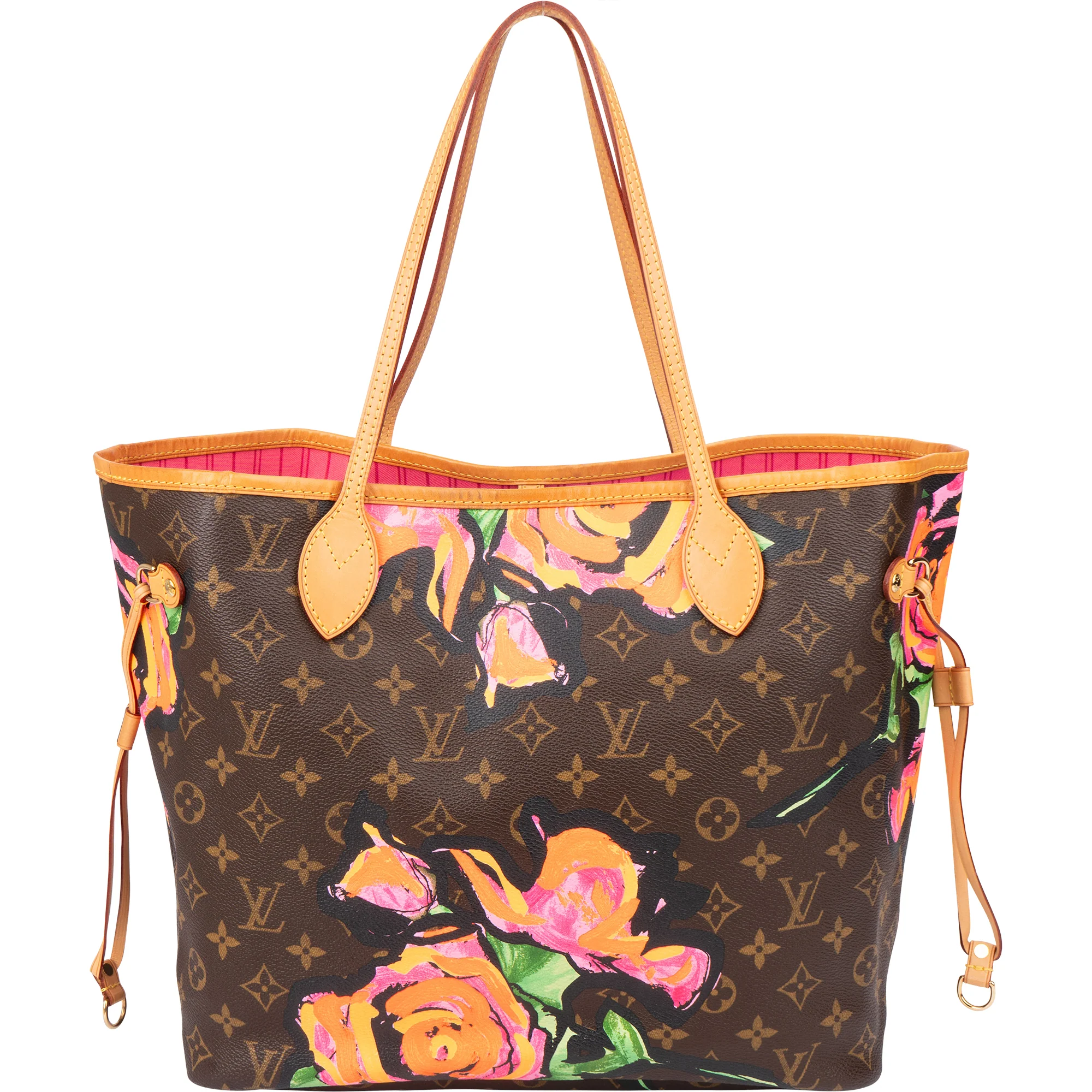 Louis Vuitton Limited Roses By Stephen Sprouse Neverfull MM Shopper