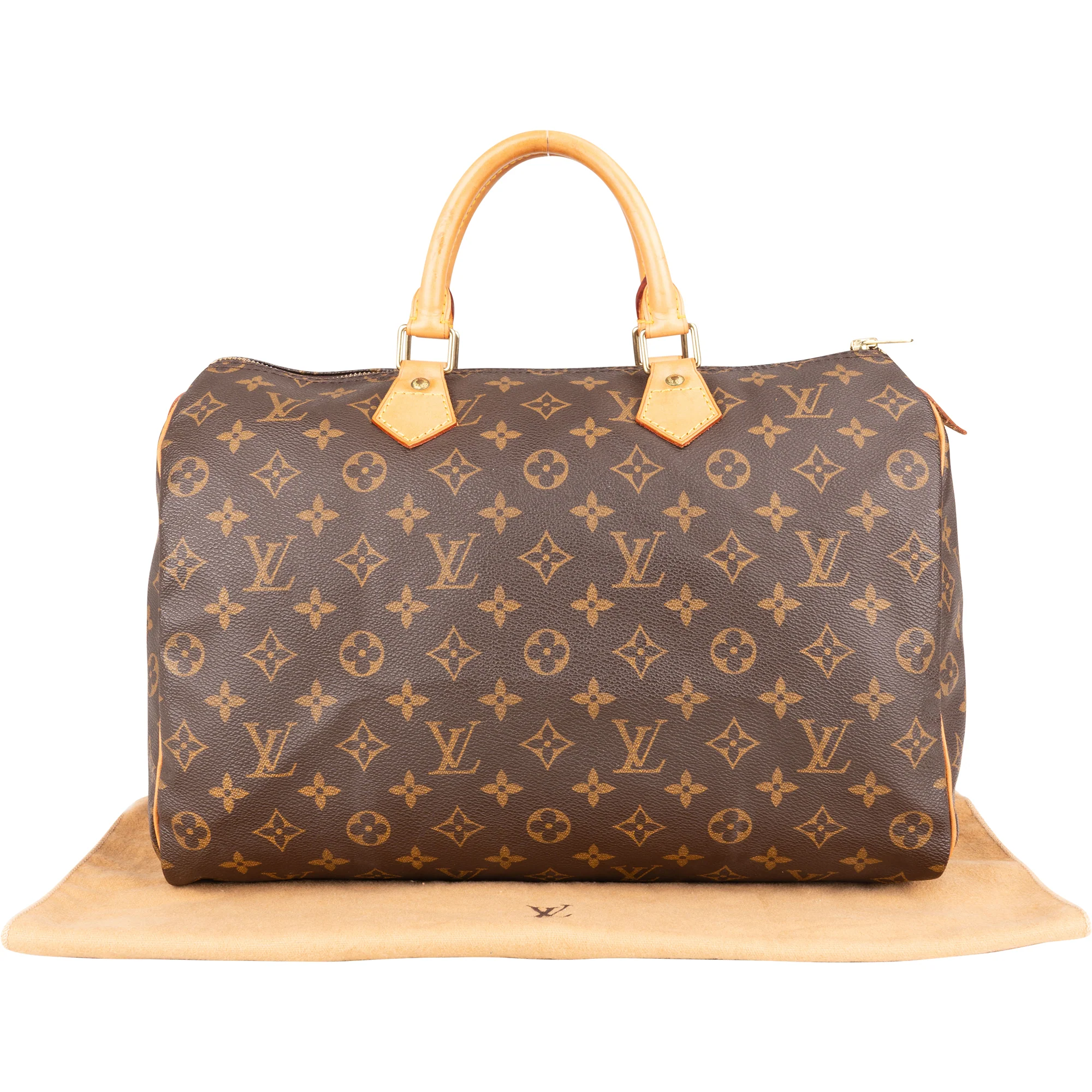 Louis Vuitton Canvas Monogram Speedy 35 Boston Bag