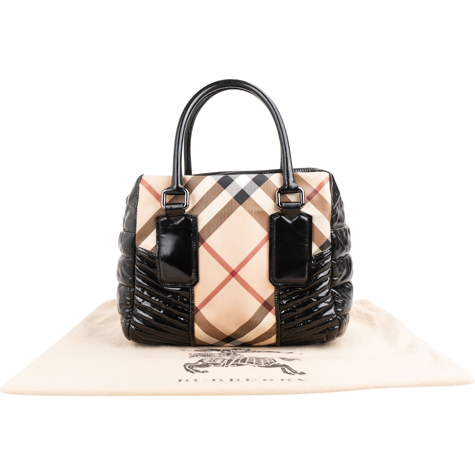 Burberry - Haymarket Check Tote Shoulder Bag