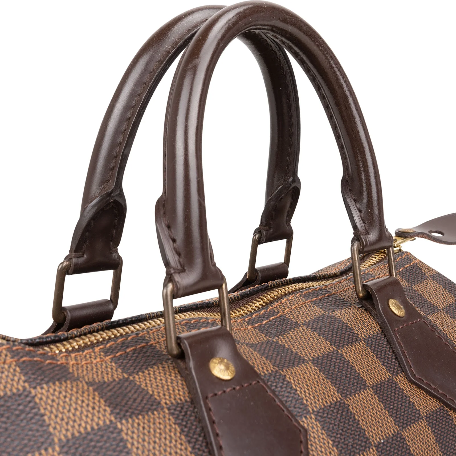 Louis Vuitton Monogram Damier Ebene Speedy 25 Boston Bag