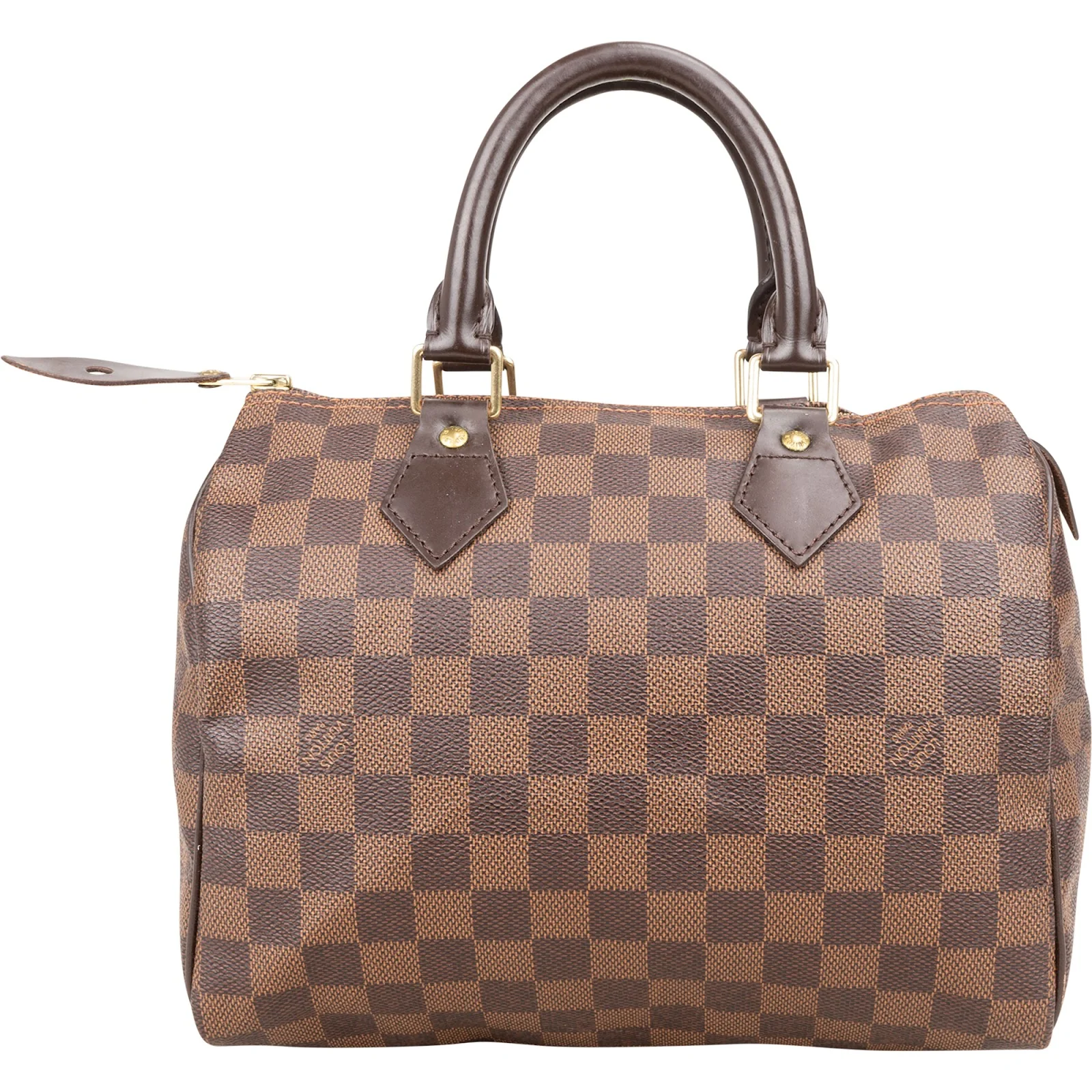 Louis Vuitton Monogram Damier Ebene Speedy 25 Boston Bag