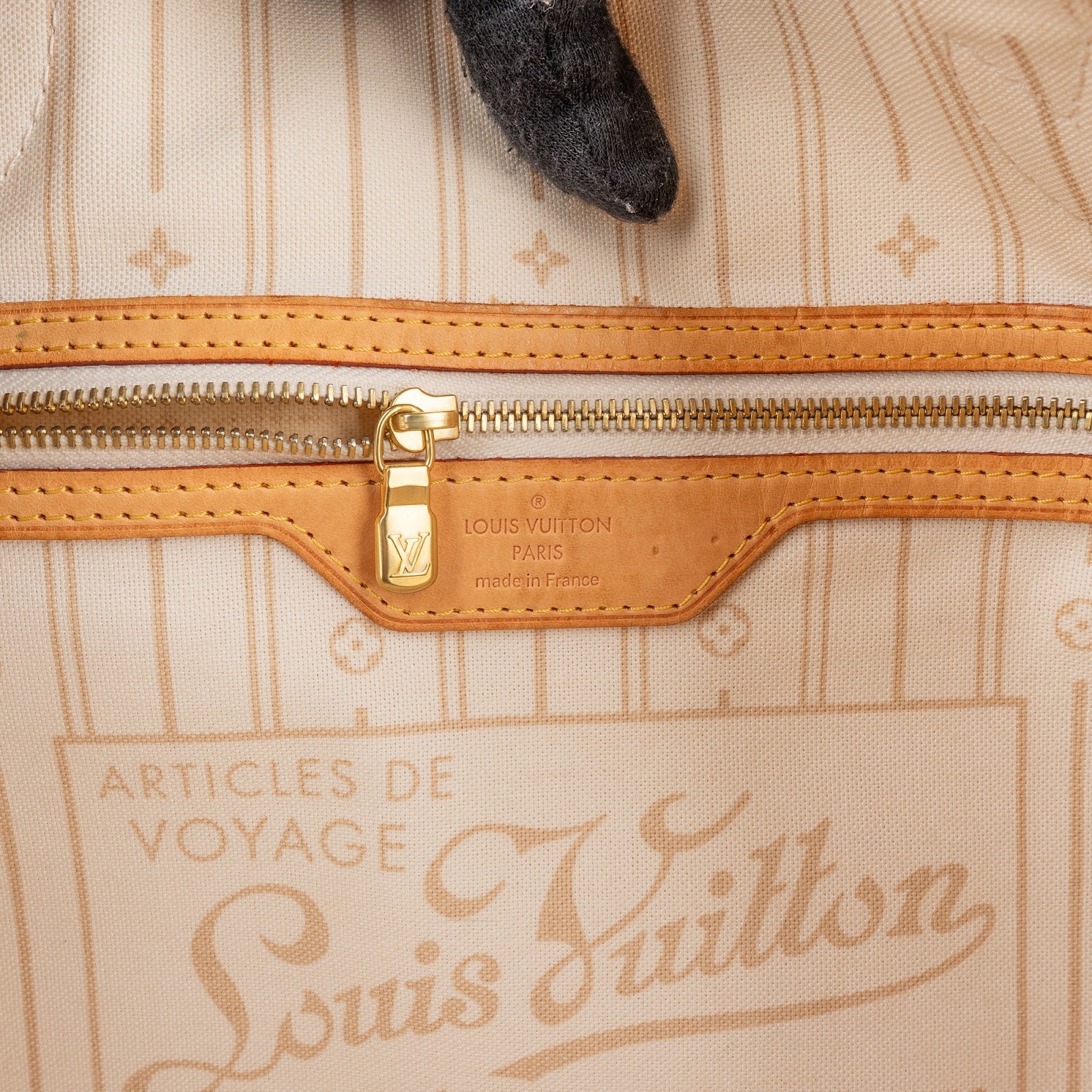 Louis Vuitton Monogram Damier Azur Canvas Neverfull GM Shoulder Bag