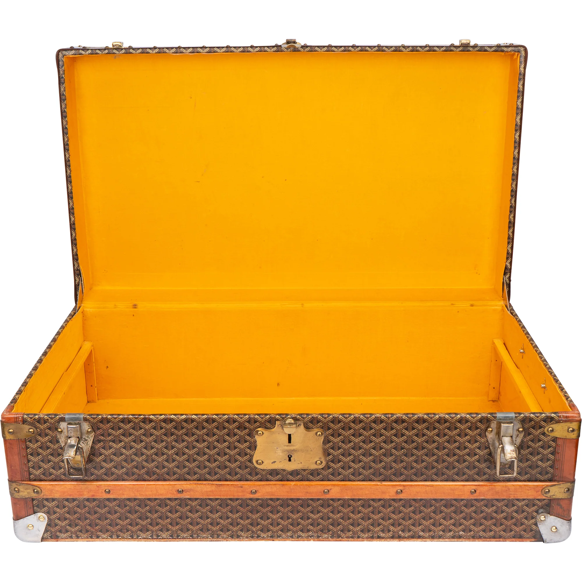 Goyard Goyardine "JVC" Cabin Koffer Malle 90