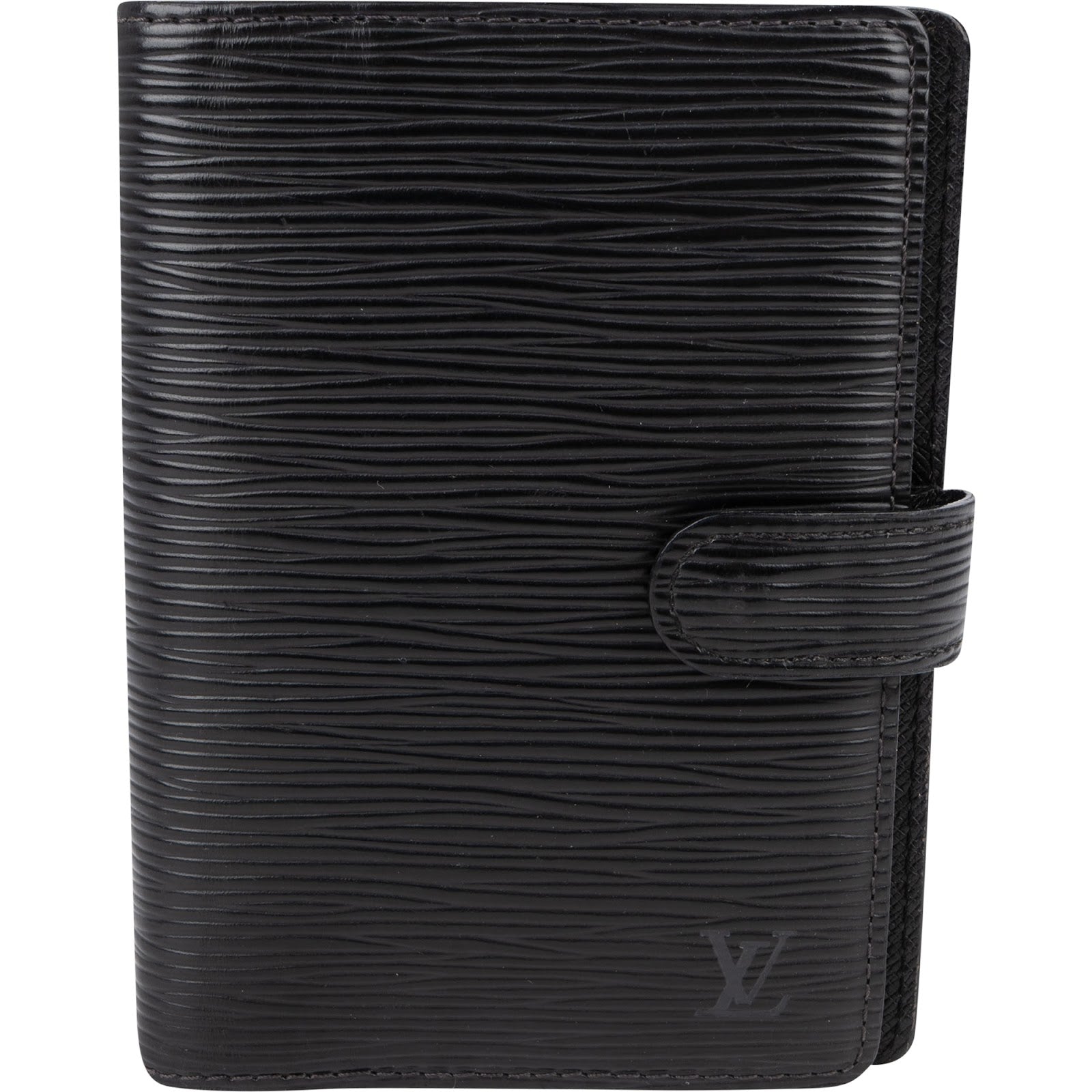 Agenda PM Louis Vuitton en cuir Epi noir