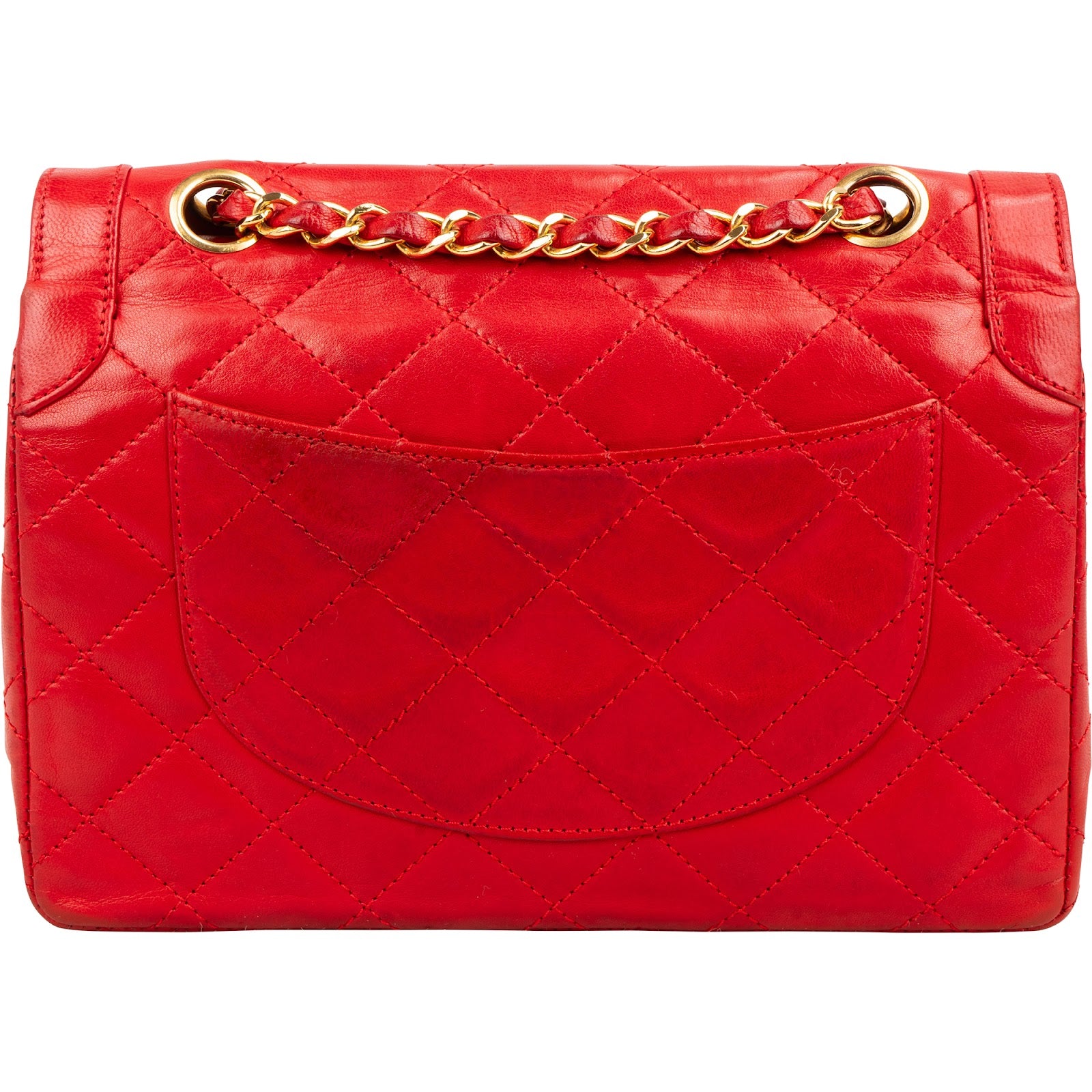 Chanel Quilted Lambskin Bicolor Double Flap Crossbody Bag