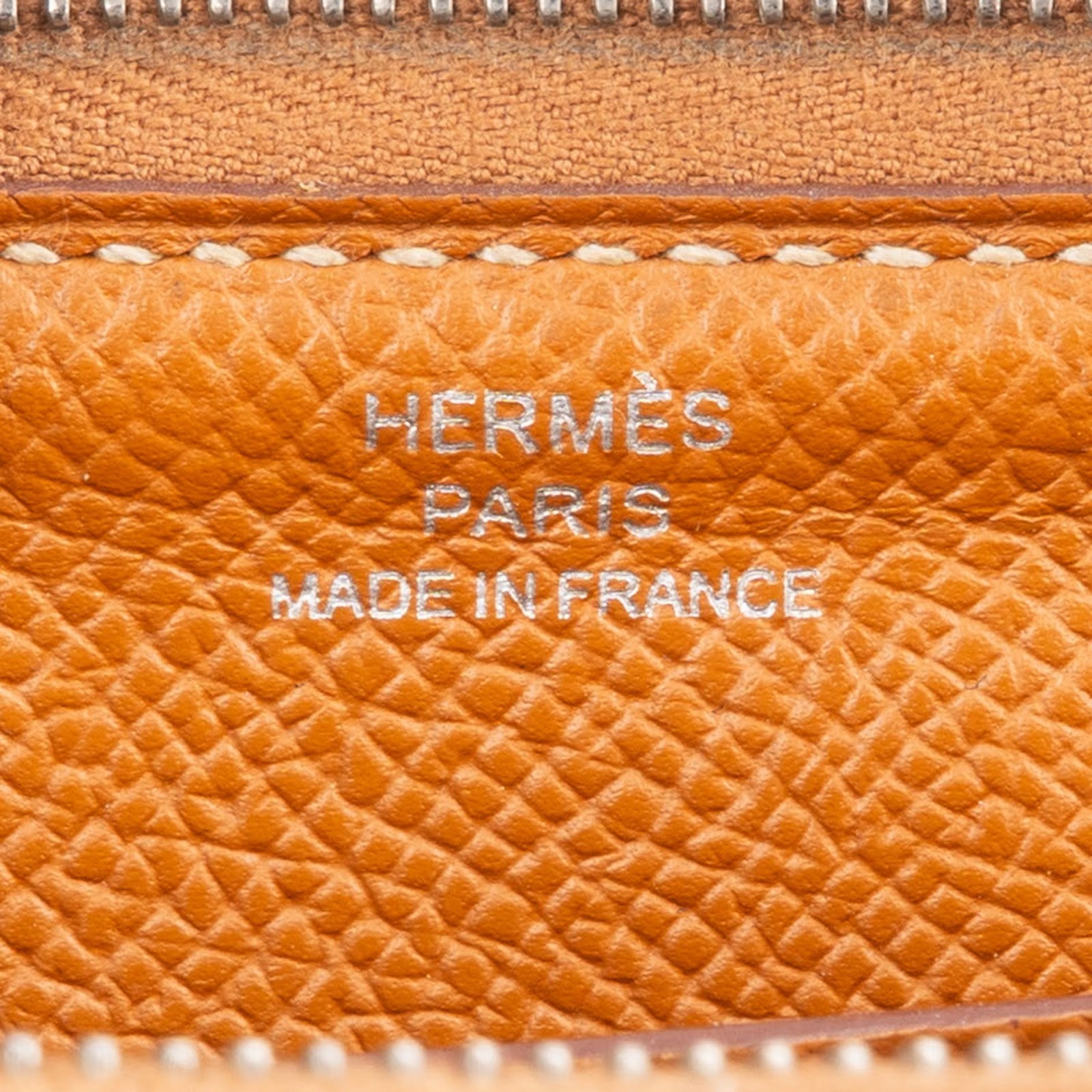 Hermès Brown Epsom Leather Azap Zippy Wallet