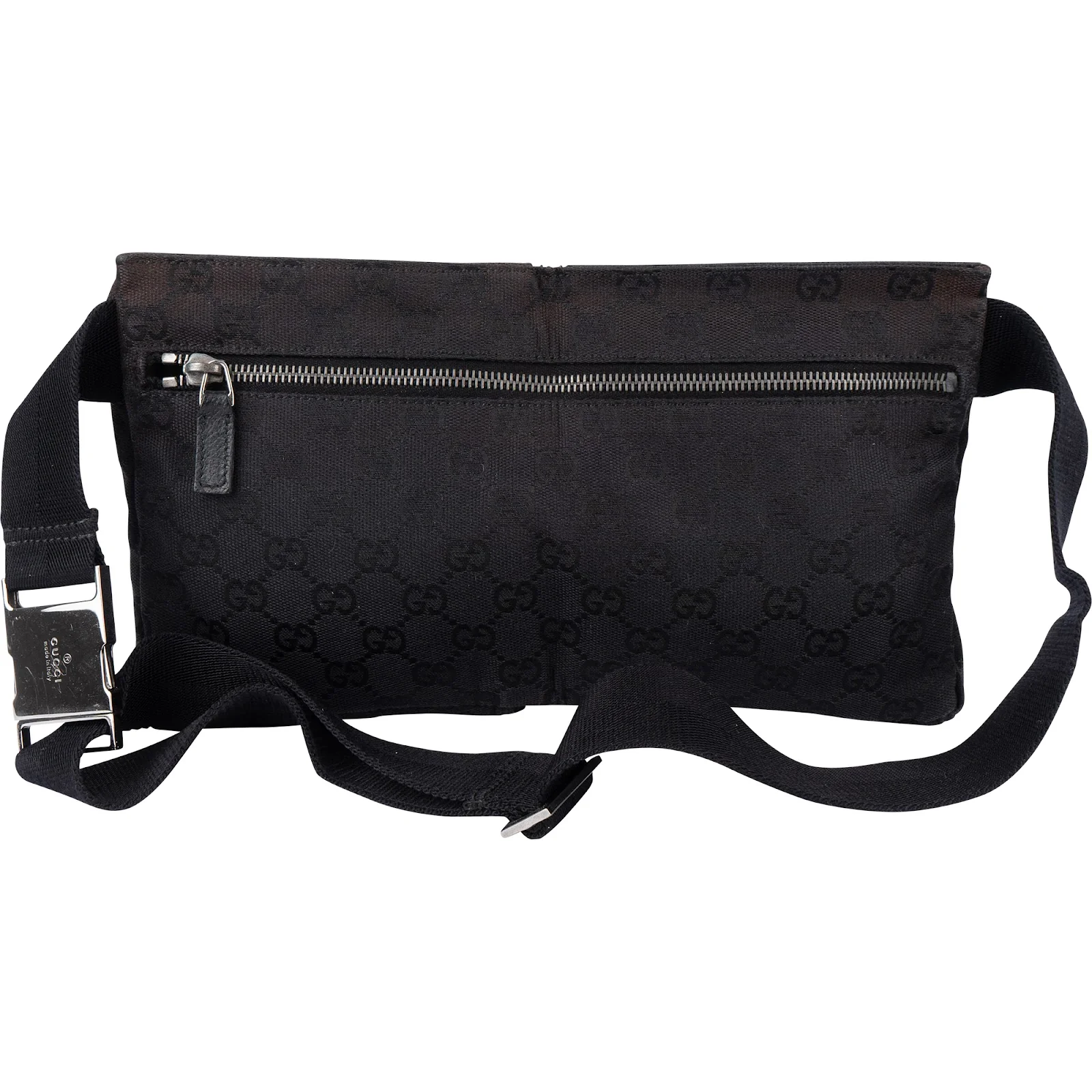 Gucci Black GG Monogram Crossbody Baumbag