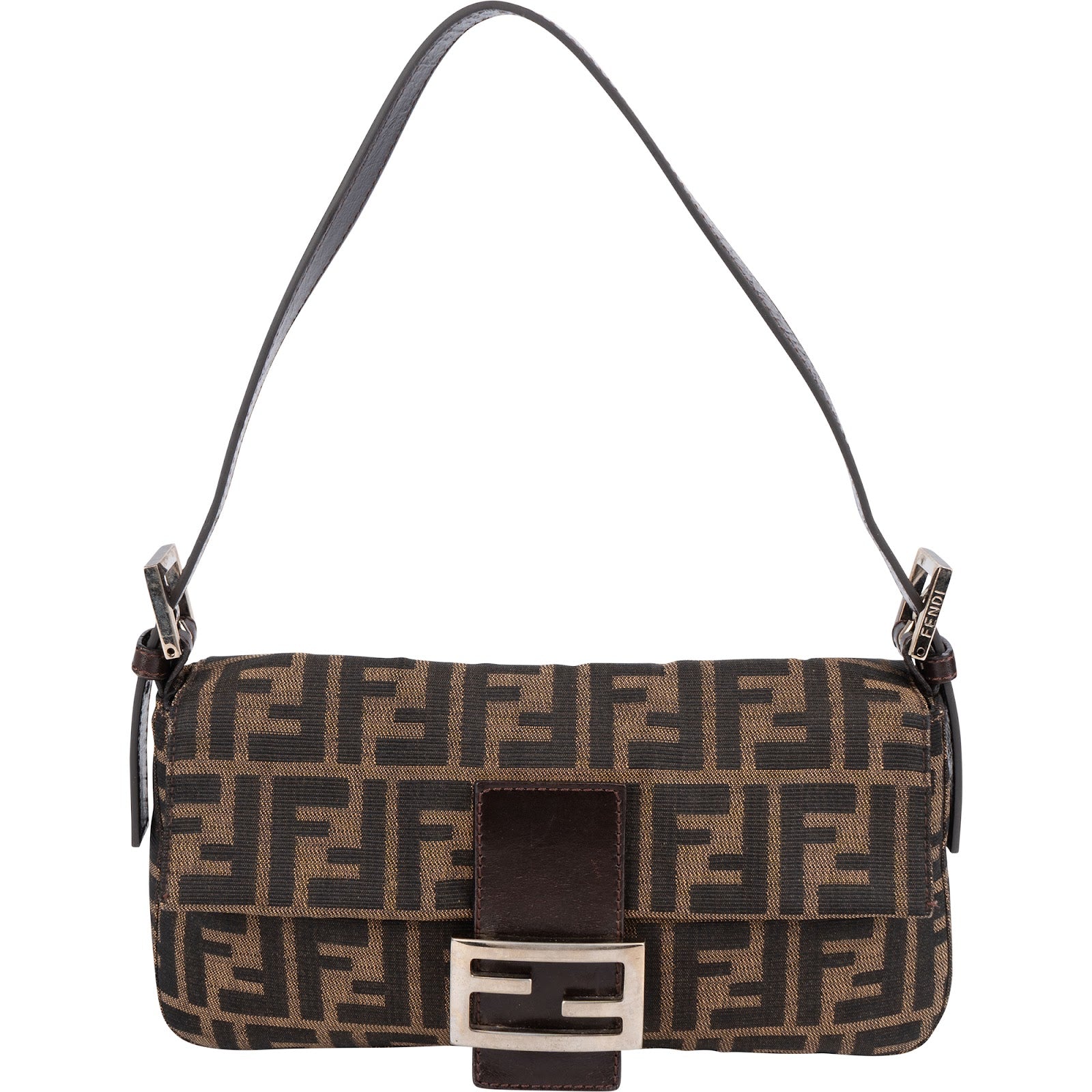 Fendi Monogram FF Baguette Shoulder Bag