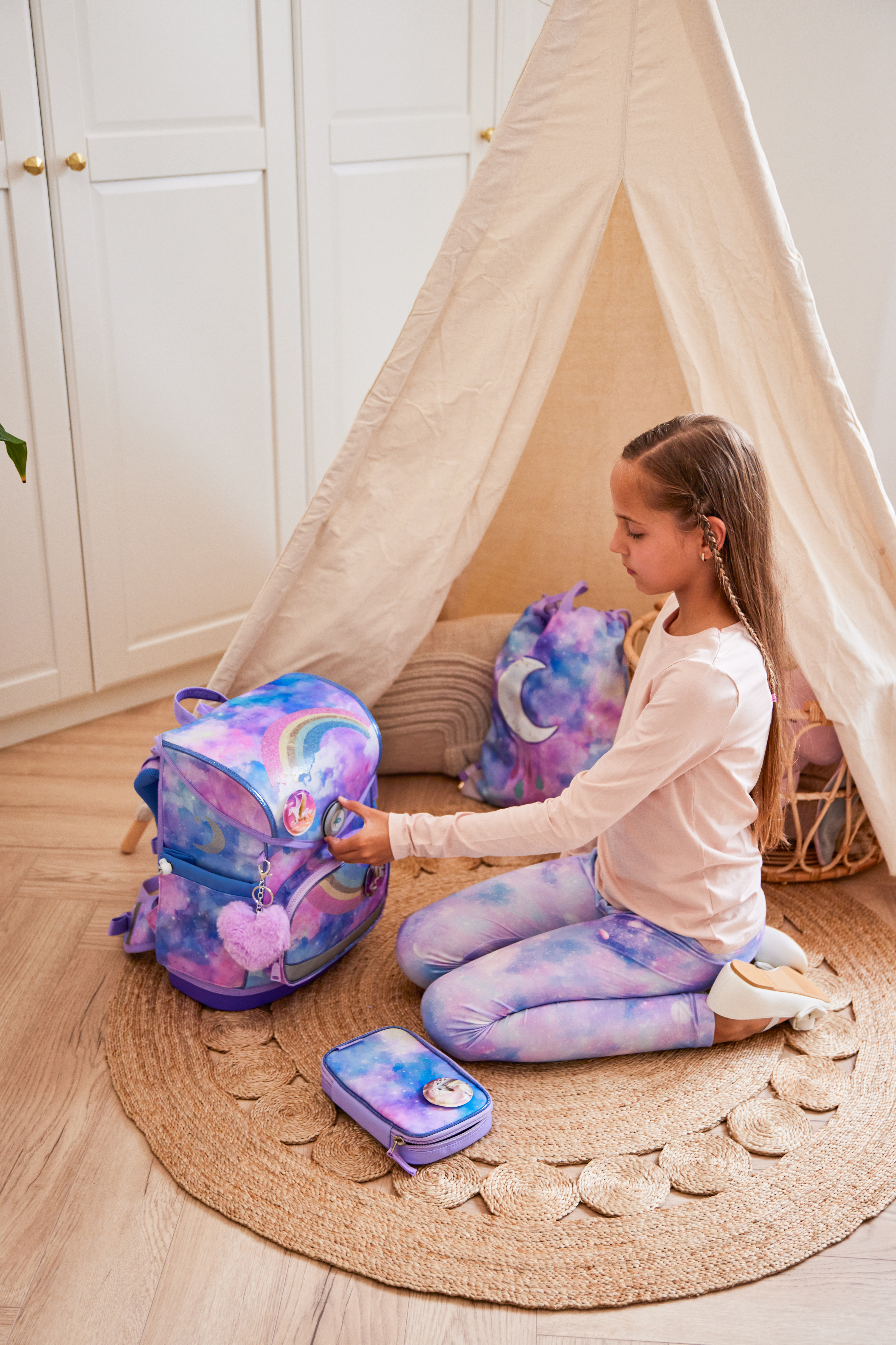 Compact Plus 5-piece satchel set - Moonlight