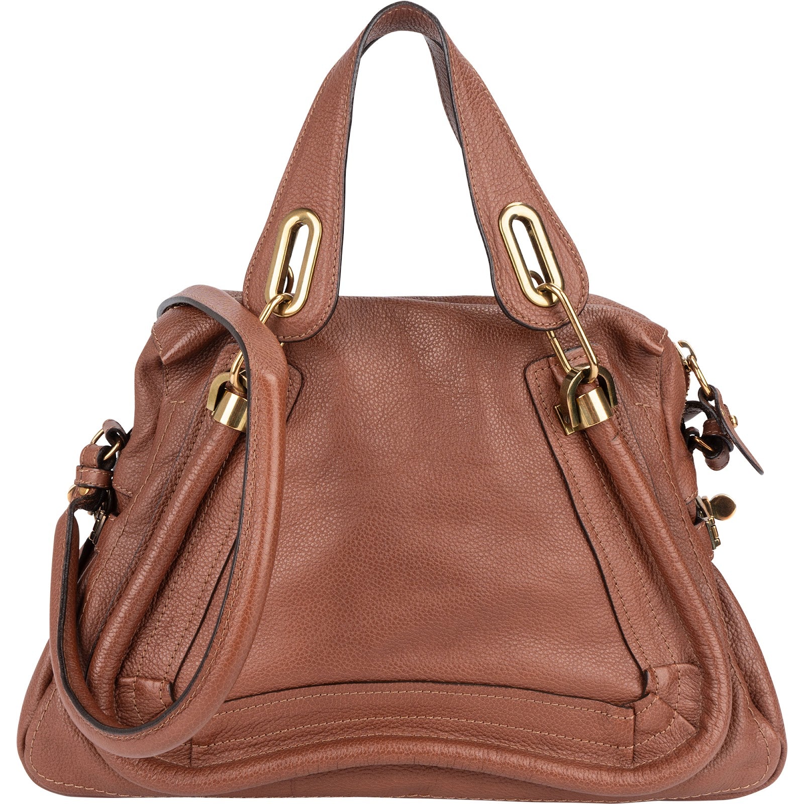 Chloé Grained Leather Paraty Shoulder Handbag