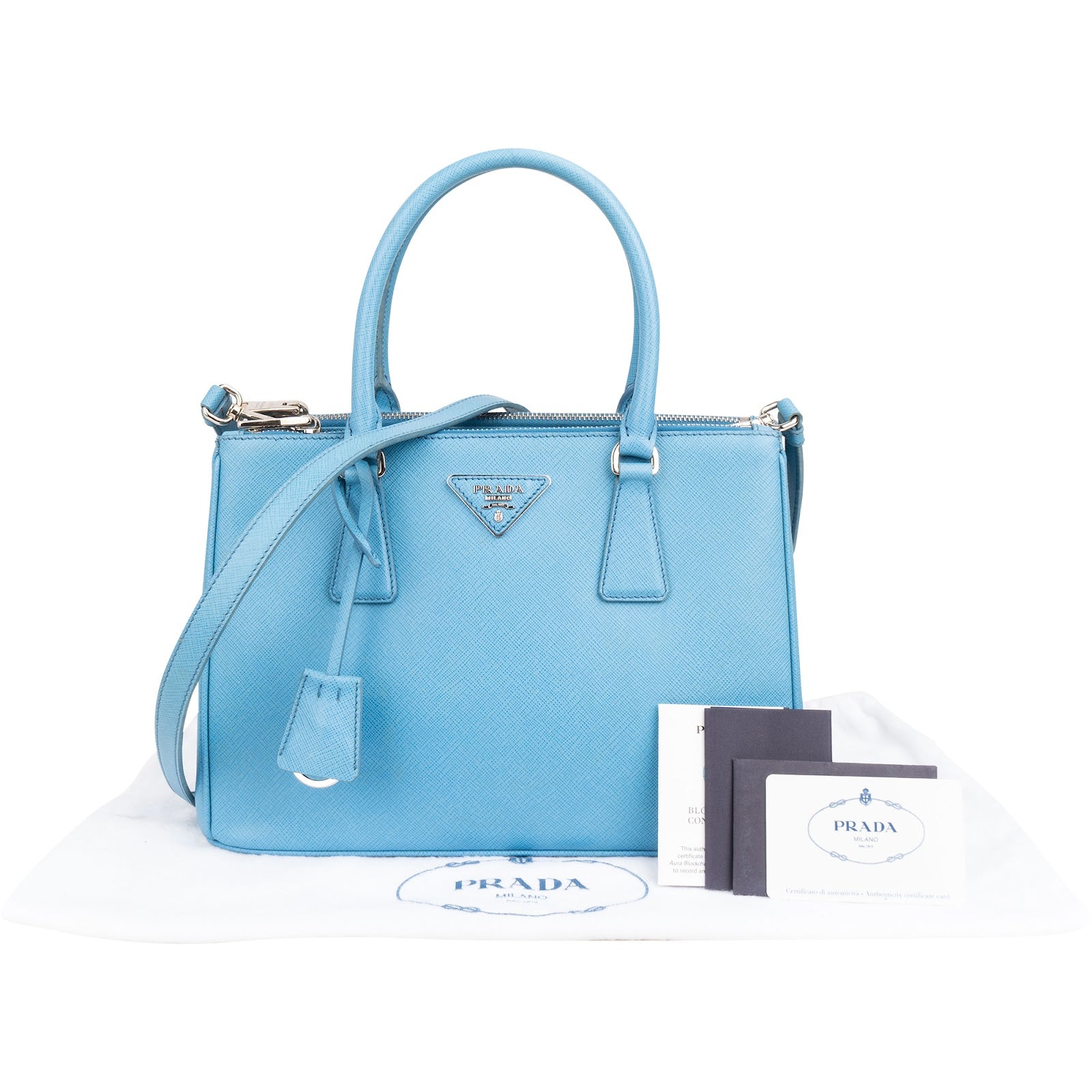 Prada - Kleine Galleria-handtas van Saffiano-leer
