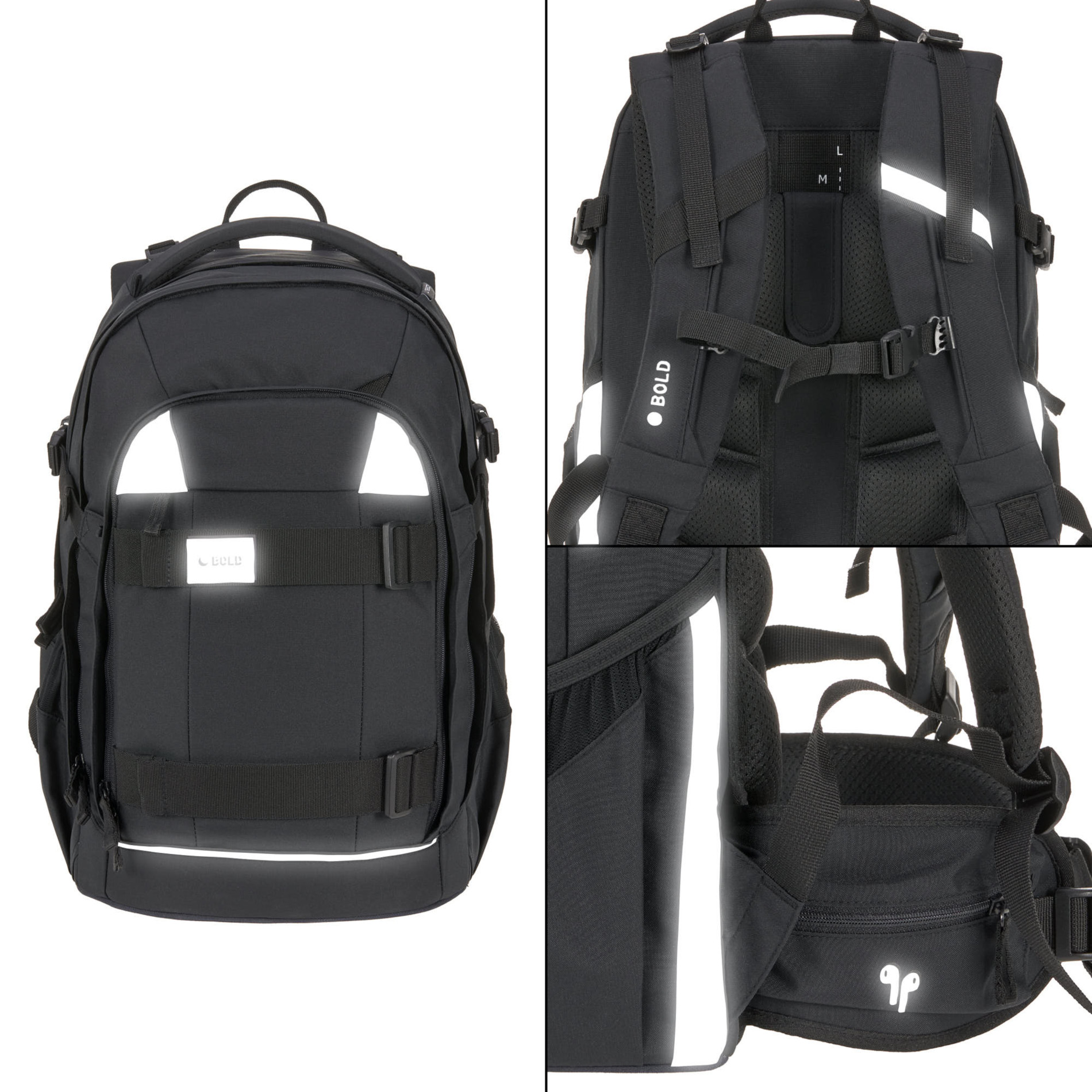 School Backpack Origin Bold - Black