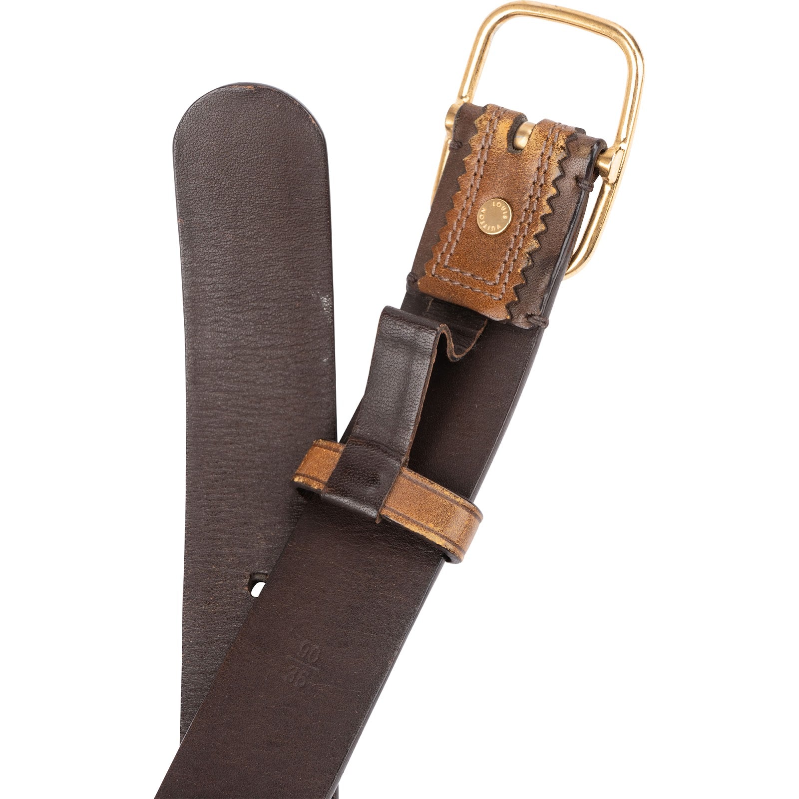 Louis Vuitton – Zig Zag vintage leren riem
