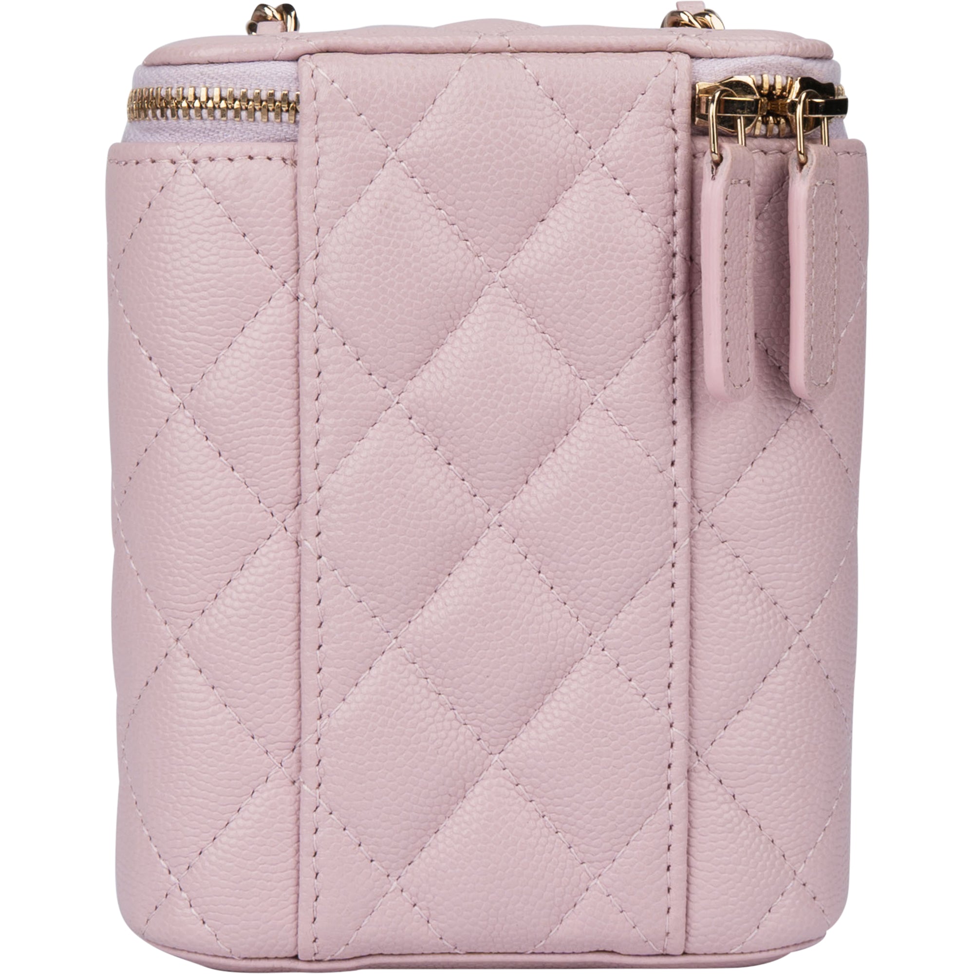 Chanel Lilac Caviar Leather Mini Vertical Vanity Bag