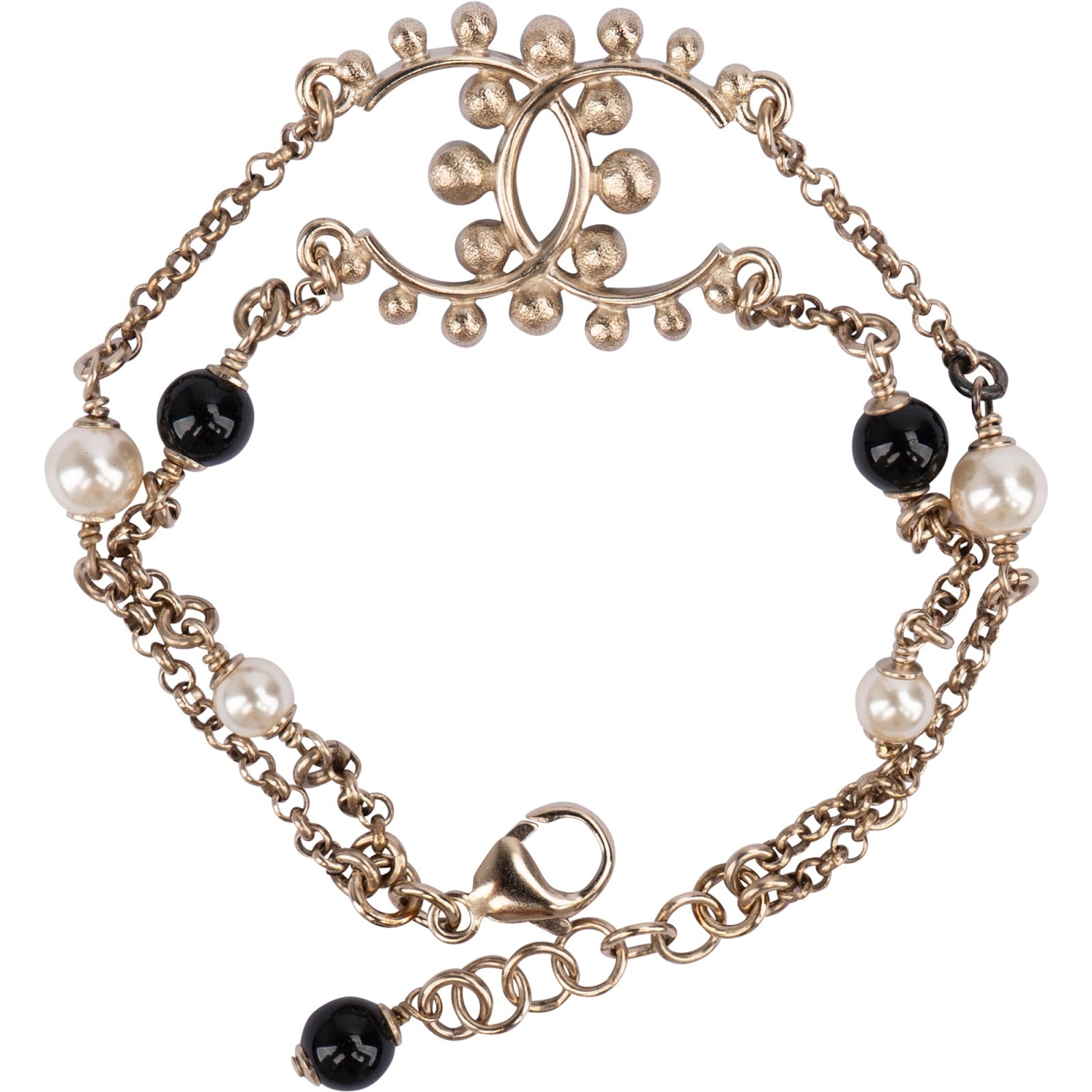 Chanel CC Crystal Pearl Bracelet