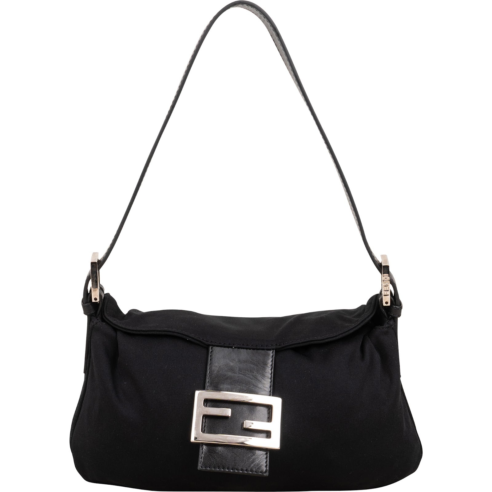 Fendi - FF Cotton Baguette Shoulder Bag