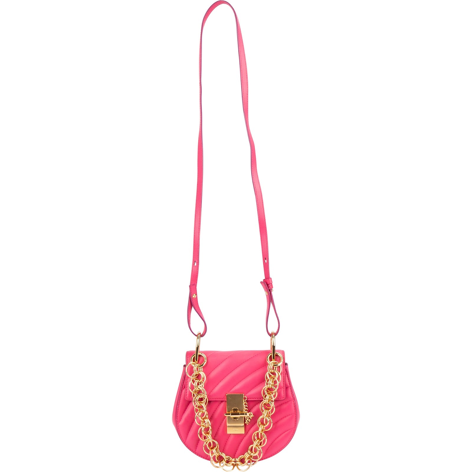 Chloé Quilted Leather Chain Drew Bijou Crossbody Bag