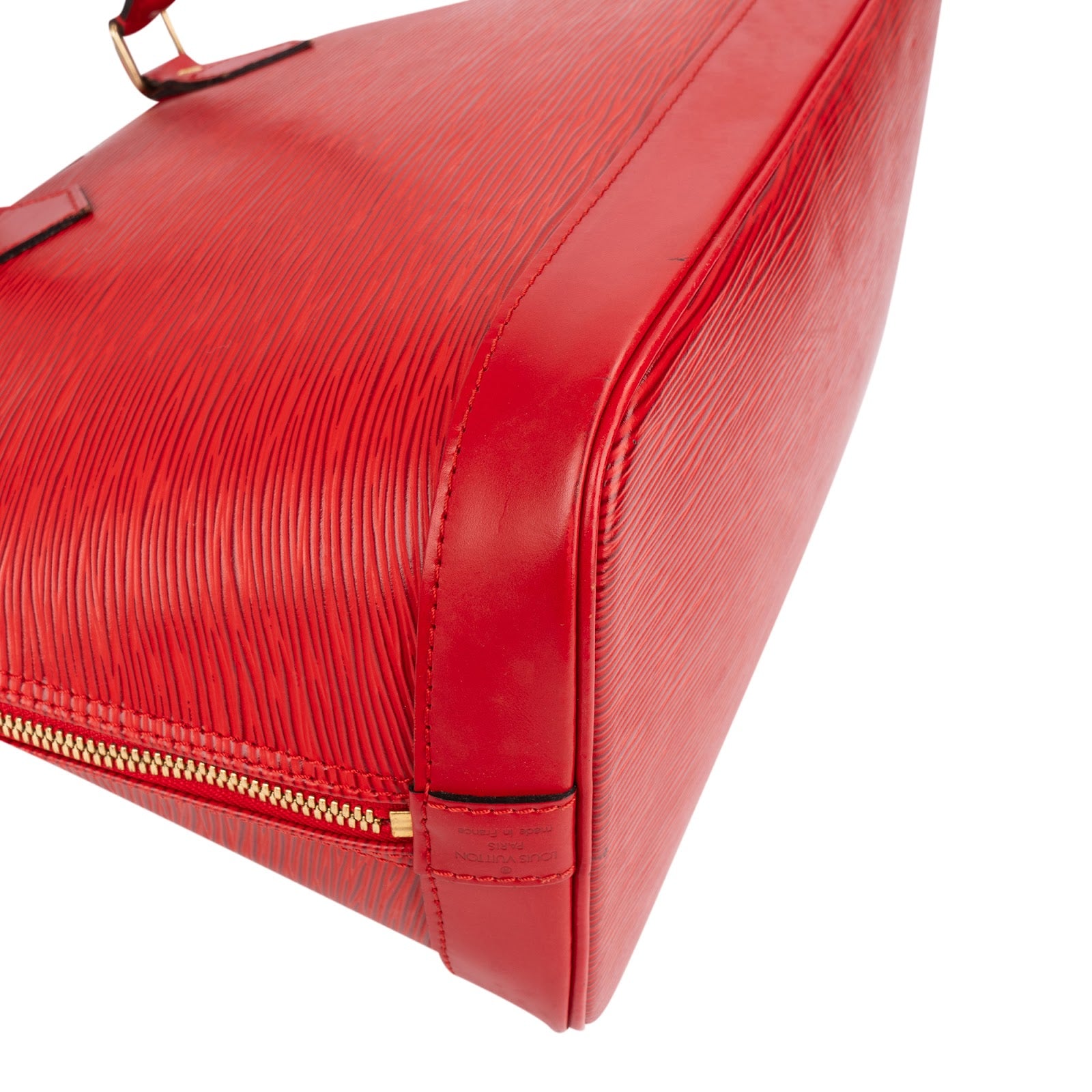 Louis Vuitton Red Epi Leather Alma PM Handbag