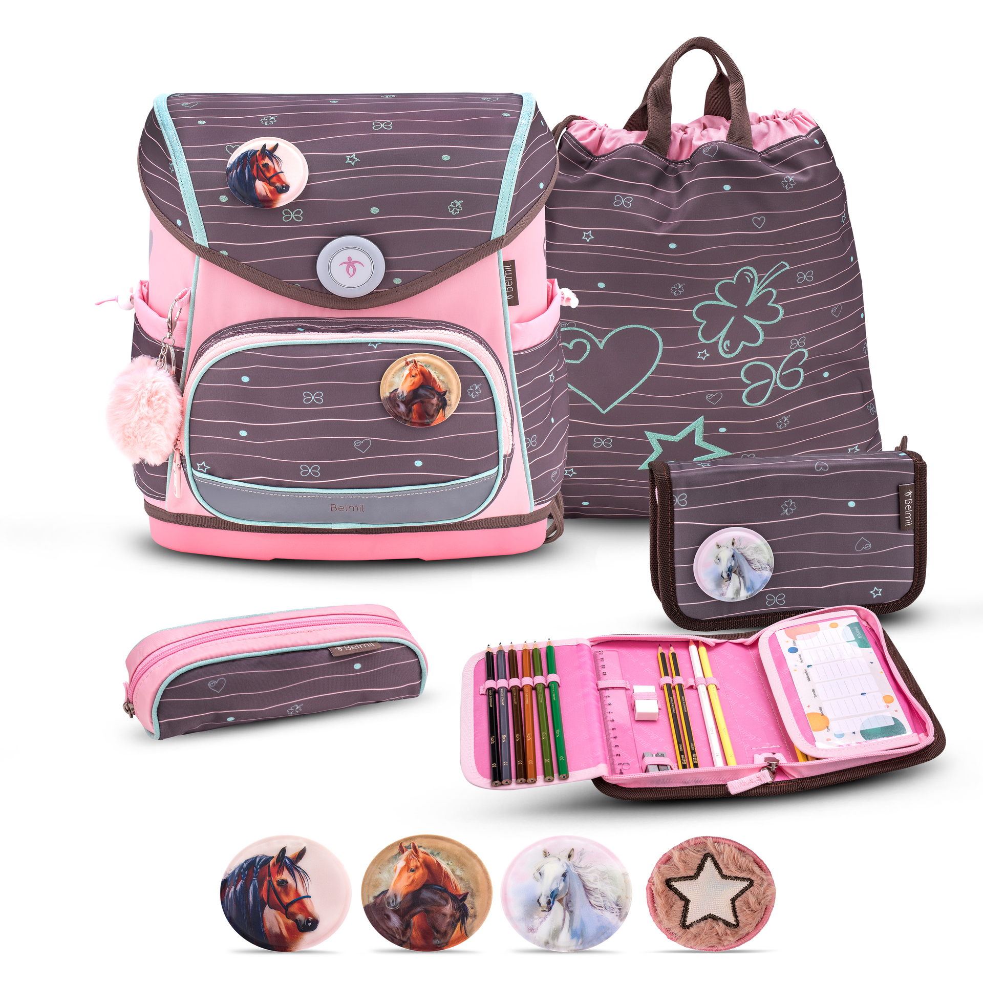 Compact Plus Schulranzenset 5-teilig - Mint