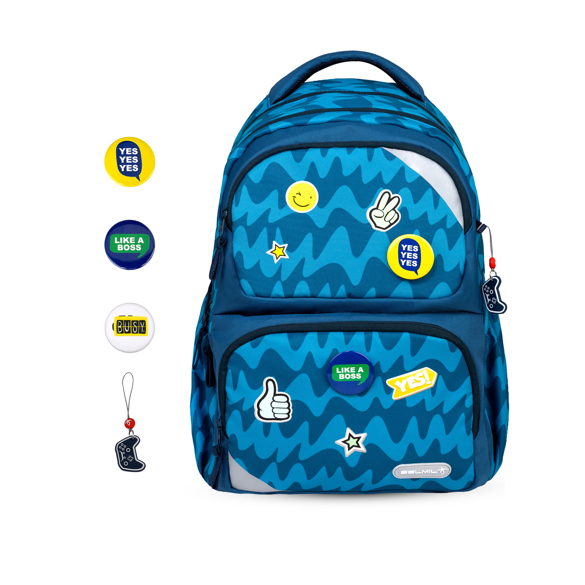 Maxi Pack Schulrucksack mit Brustgurt 2tlg. Set - Play