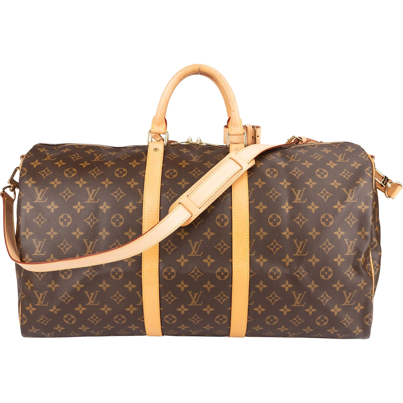 Louis Vuitton Monogram Canvas Keepall 55 Bandoulière Reisetasche
