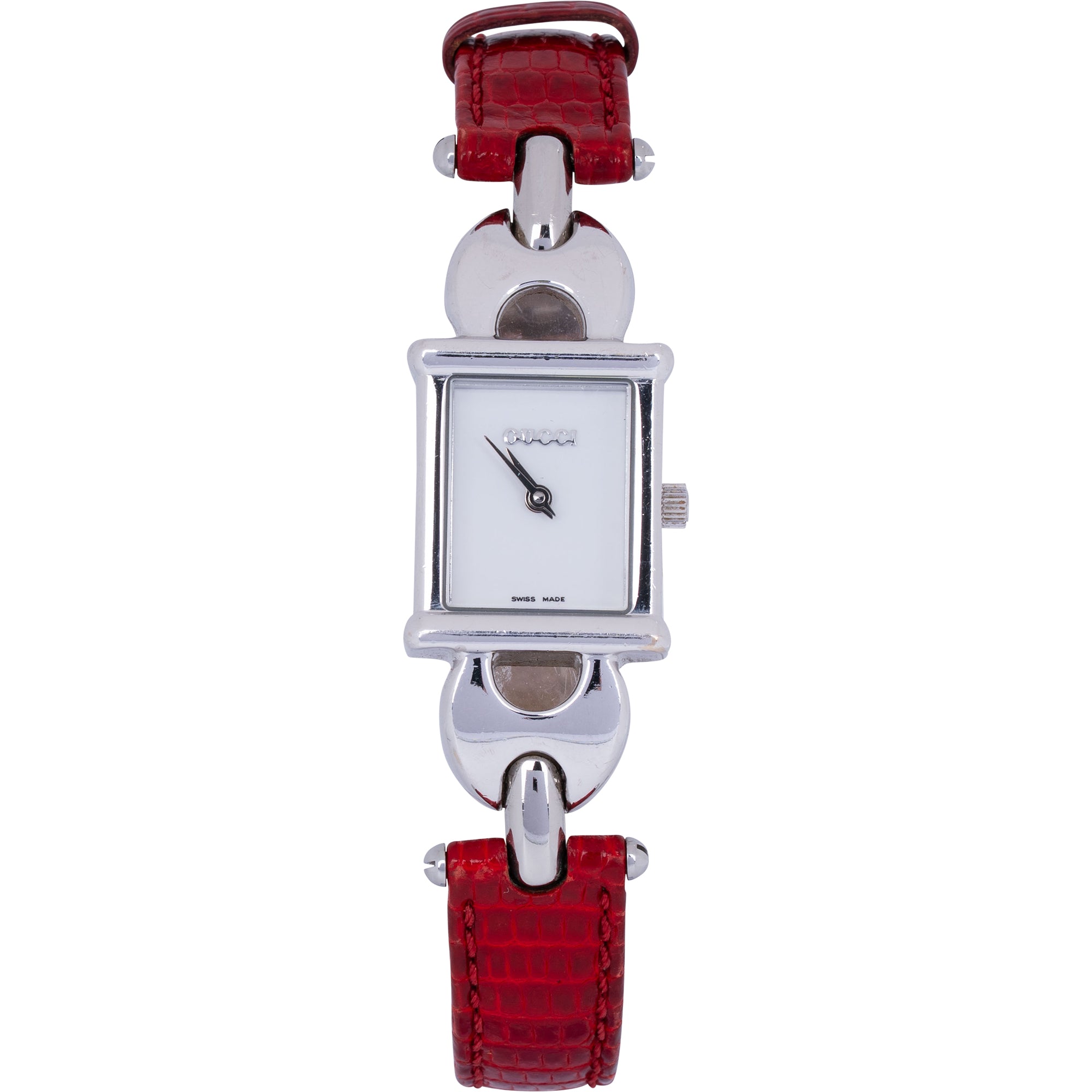 Gucci Silver Tone 1800L Horsebit Damenuhr