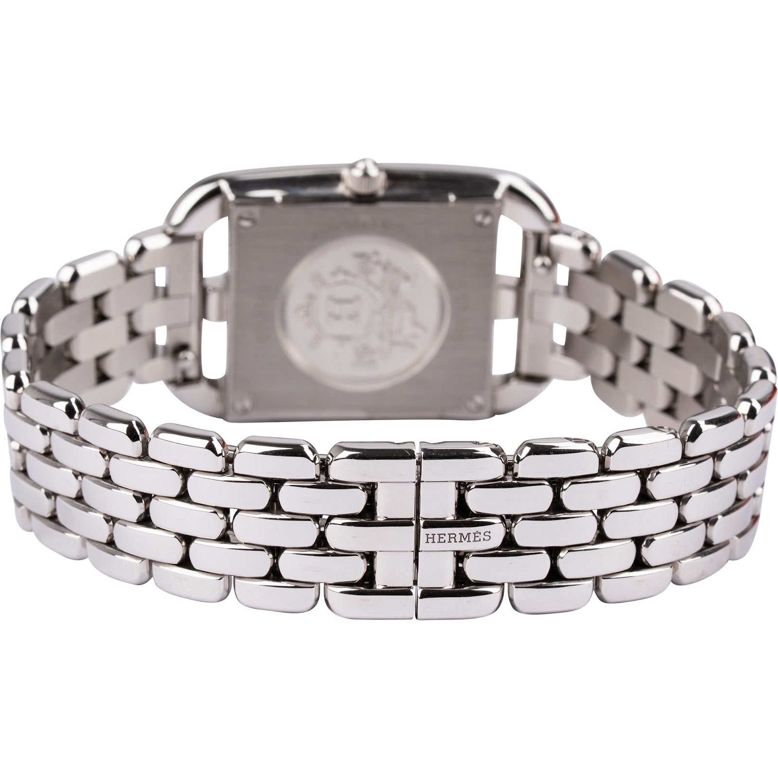 Hermès Silver Tone Diamond Cape Cod CC1.232 Damenuhr