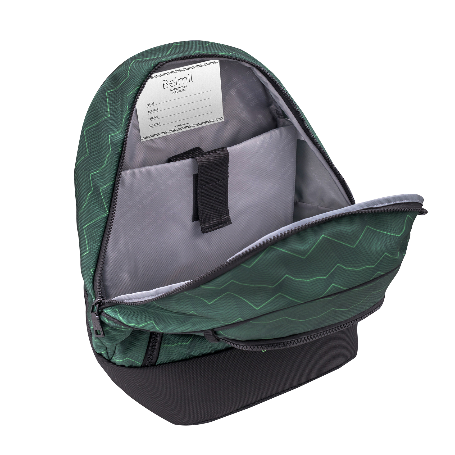 2-IN-1 Schultasche & Gürteltasche 2-teilig - Twist of Lime