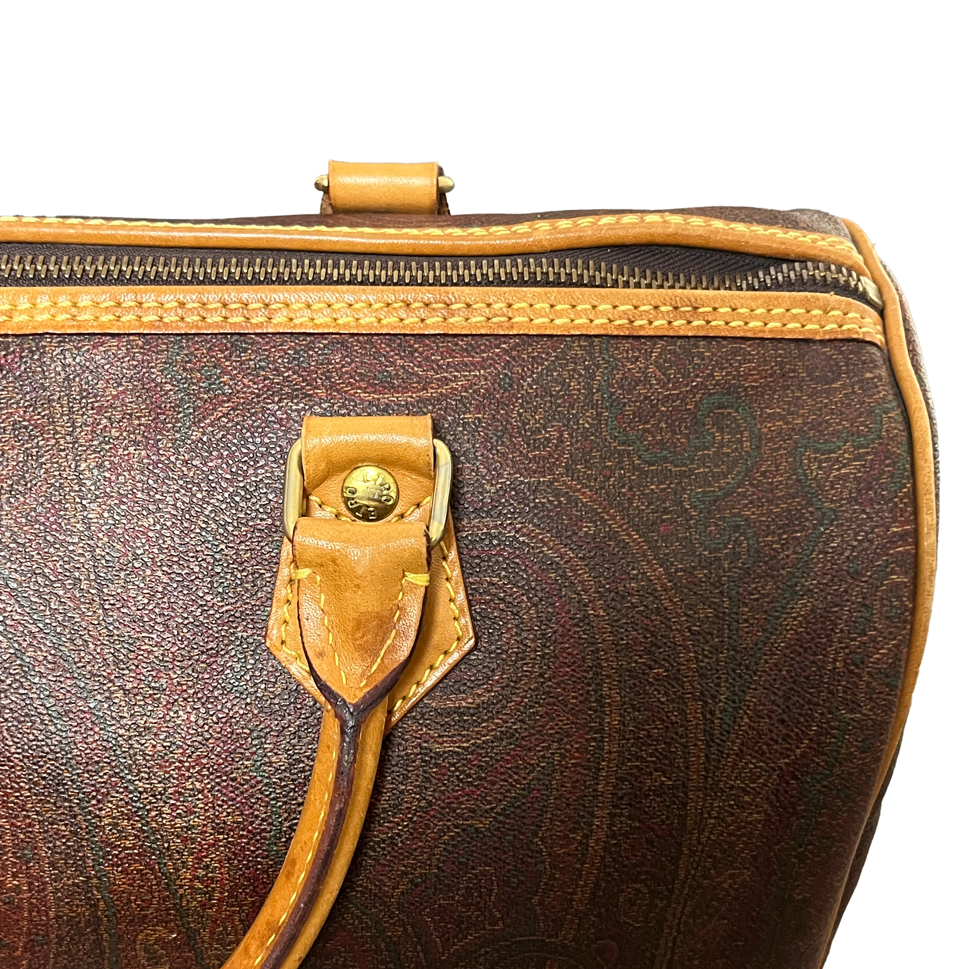 Etro Milano Vintage Paisley 35 Boston Bag