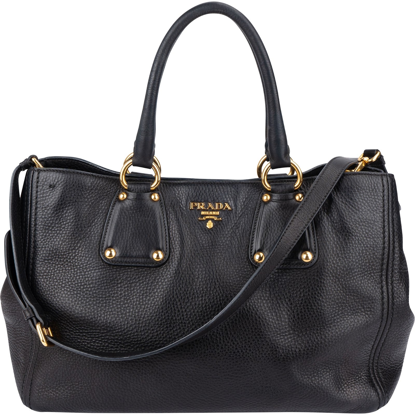 Prada – Vitello Daino Large Tote Shoulder Bag