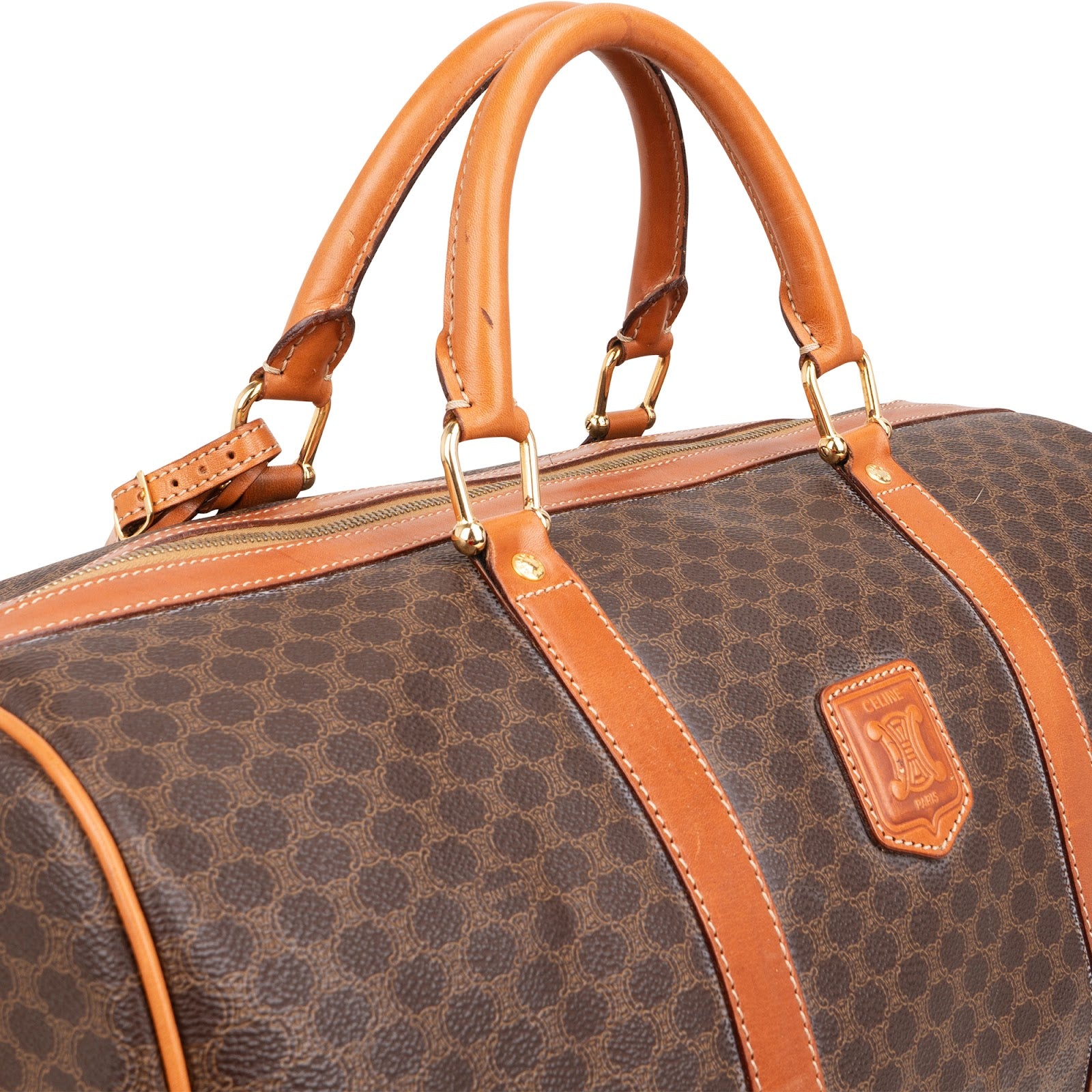 Celine Monogram Macadam Canvas Boston 45 Reisetasche