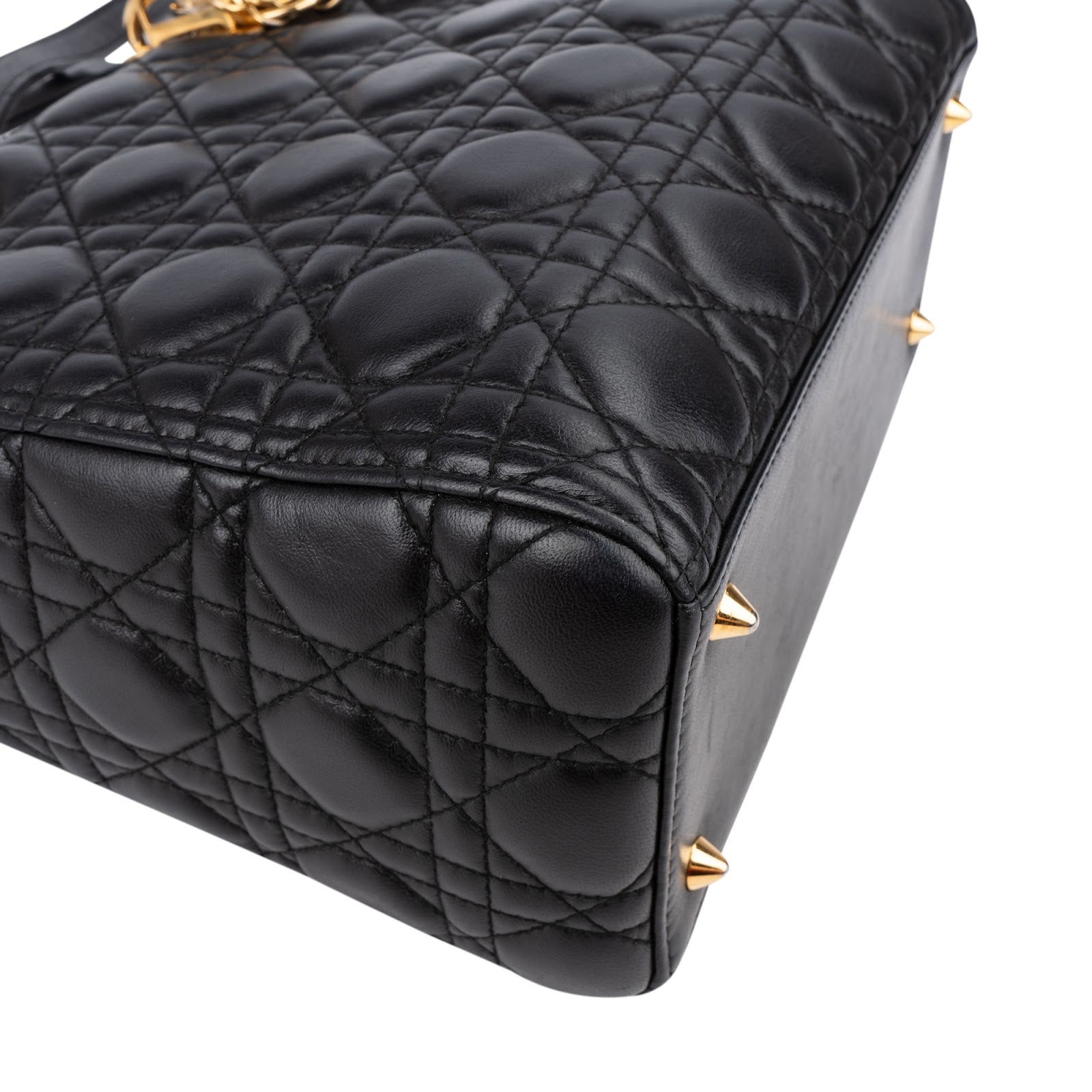 Christian Dior Quilted Lambskin Lady Dior Handbag