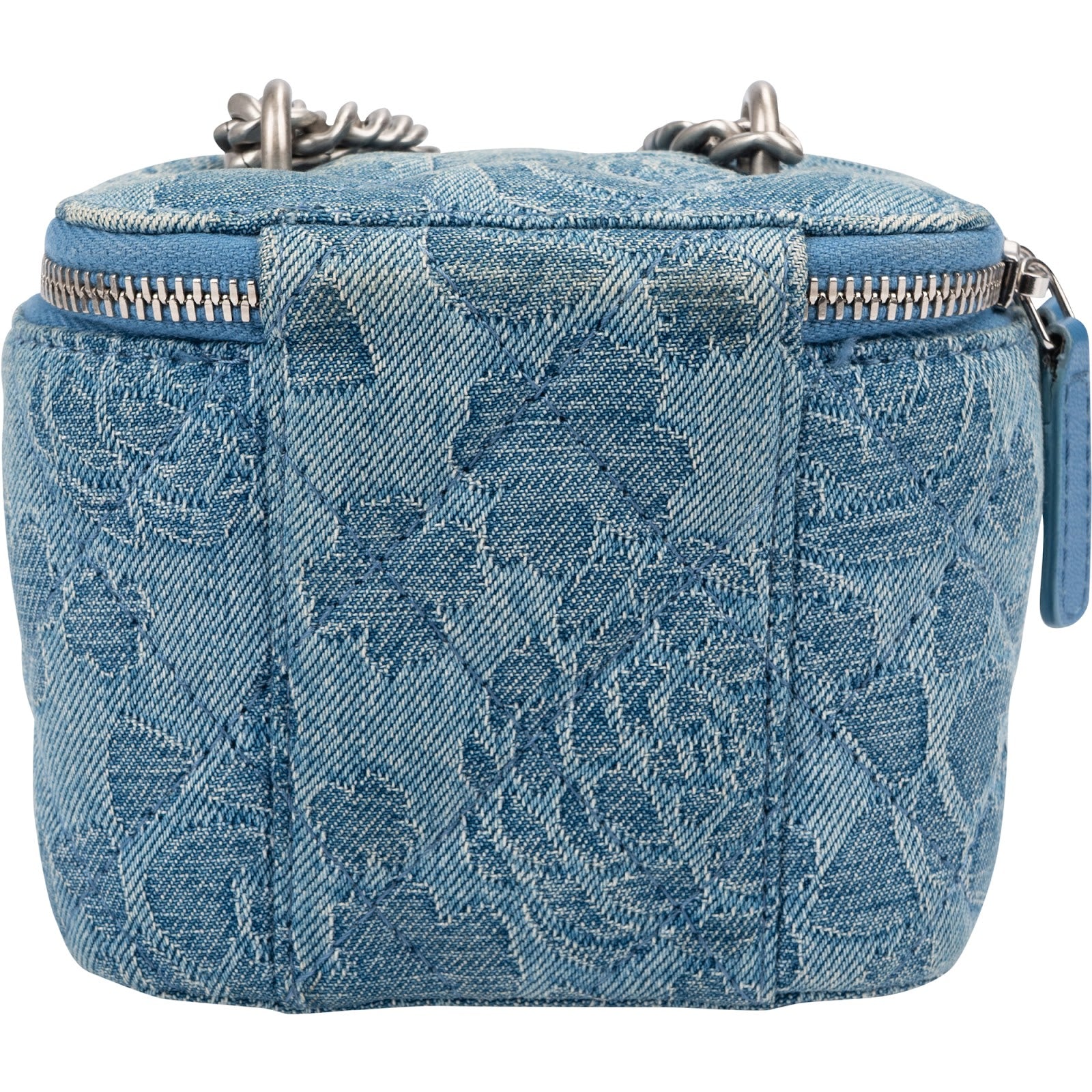 Chanel - Quilted Denim Mini-toilettas met schouderriem