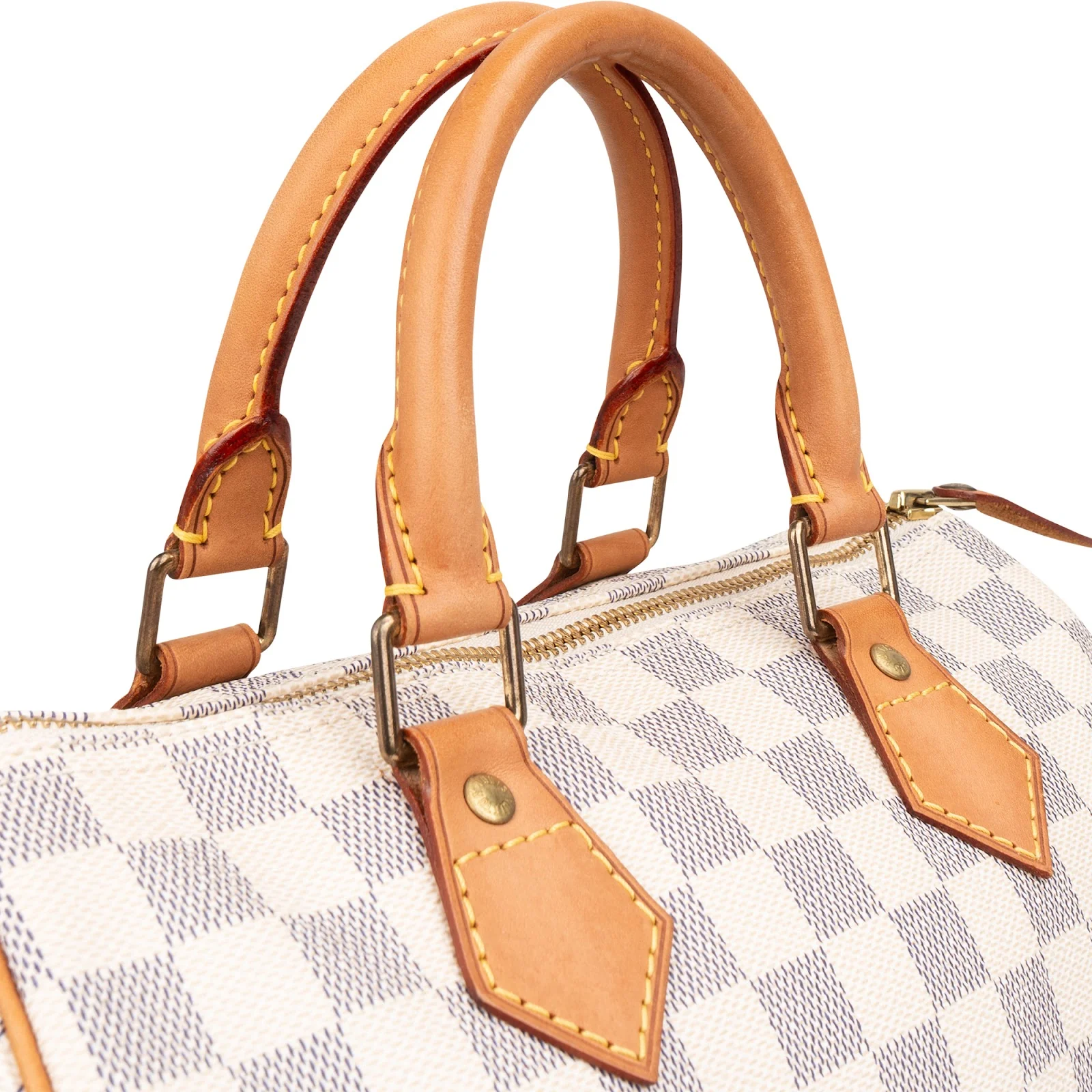 Louis Vuitton Monogram Damier Azur Canvas Speedy 25 Boston Bag