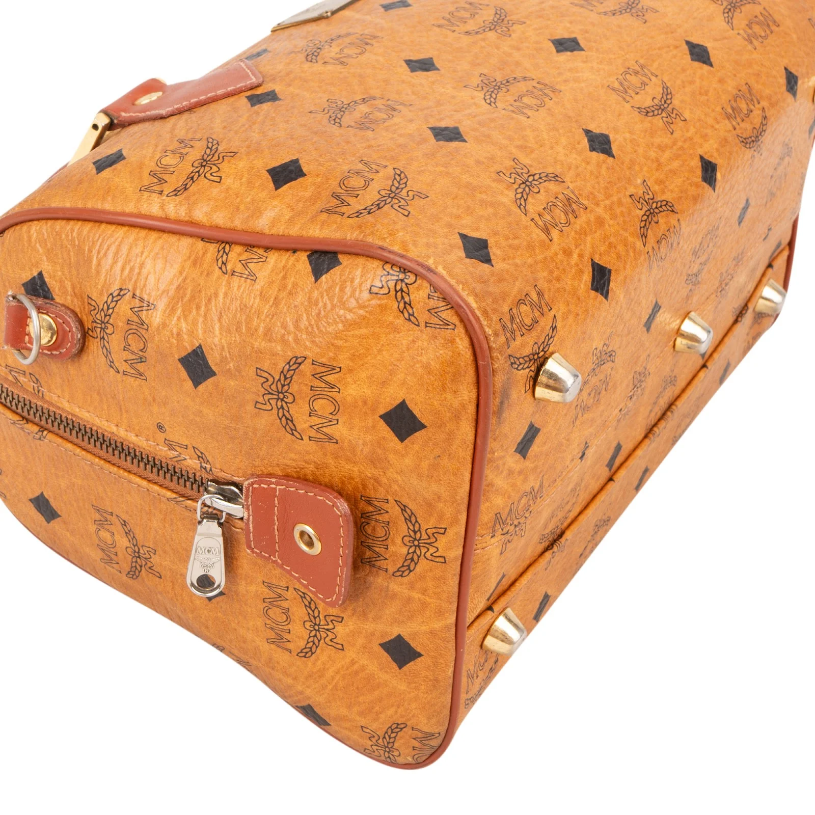 MCM Monogram Visetos Boston Handbag