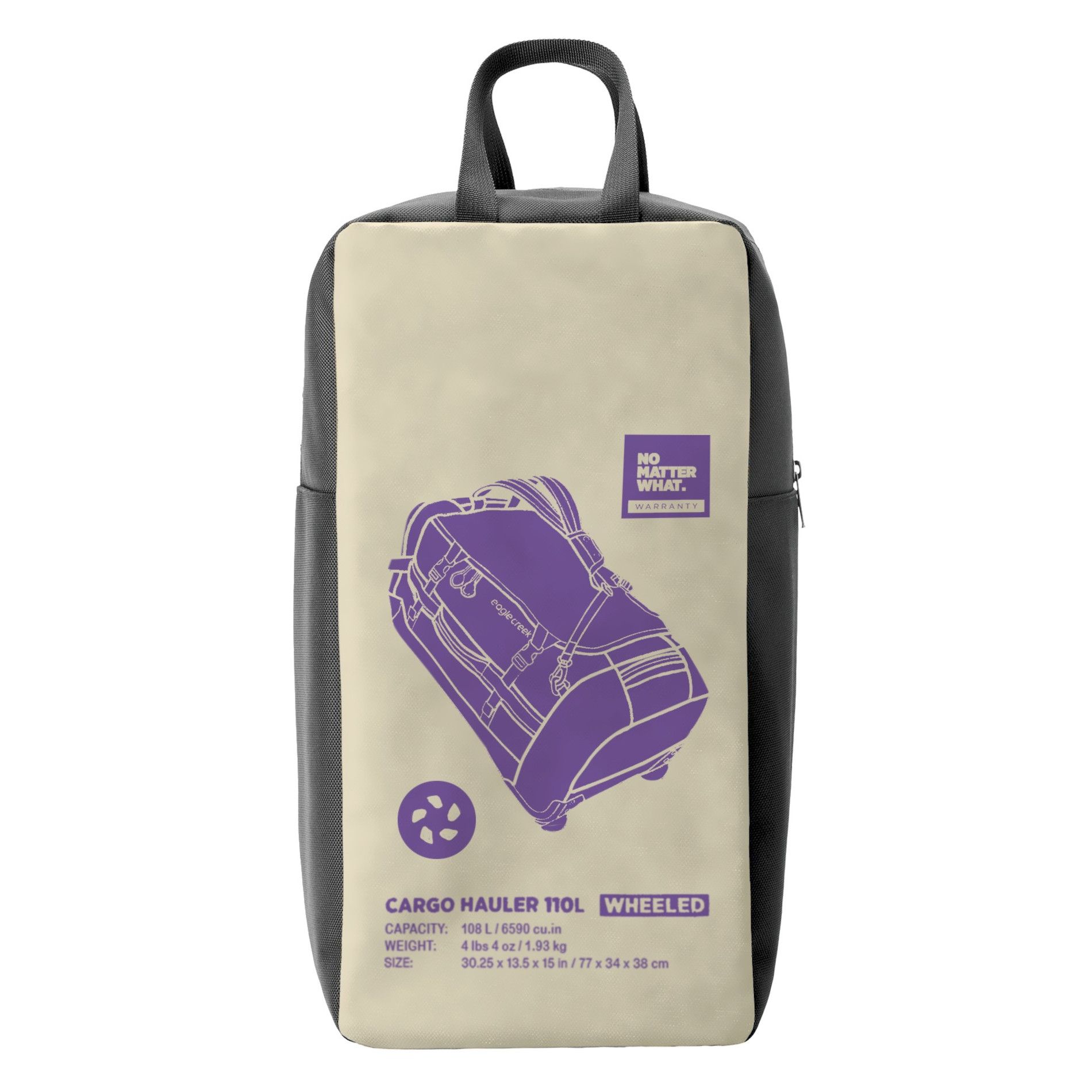 Torba podróżna Cargo Hauler na kółkach 110 l – srebrna / Rising Sun