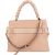 Miu Miu Pebbled Leather Madras Braided Handle Handbag