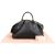 Miu Miu Black Madras Leather Dome Satchel Handbag