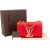Louis Vuitton Rouge Leather Louise MM Crossbody Bag
